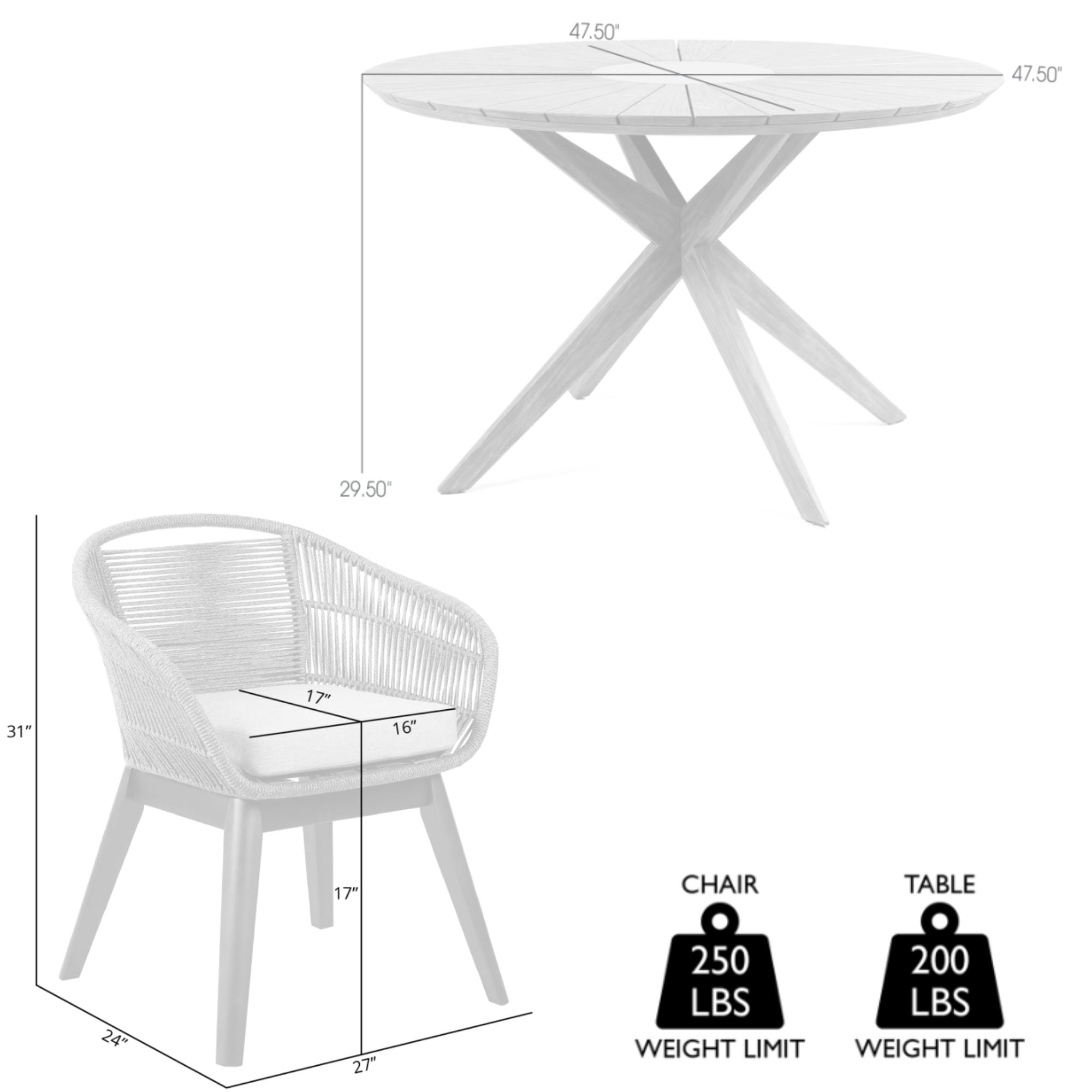 Armen Living SETODOATFGRY Patio-Dining-Sets - View #6