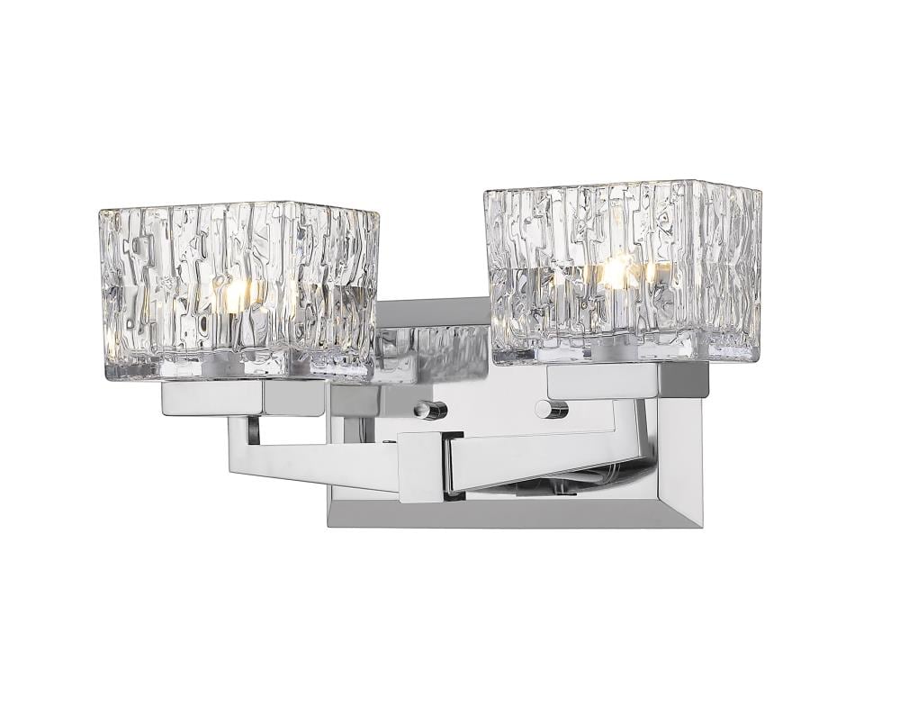 Z-Lite 1927-2V-CH-LED Rubicon 13.5-in 2-Light Chrome LED Modern/Contemporary Vanity Light