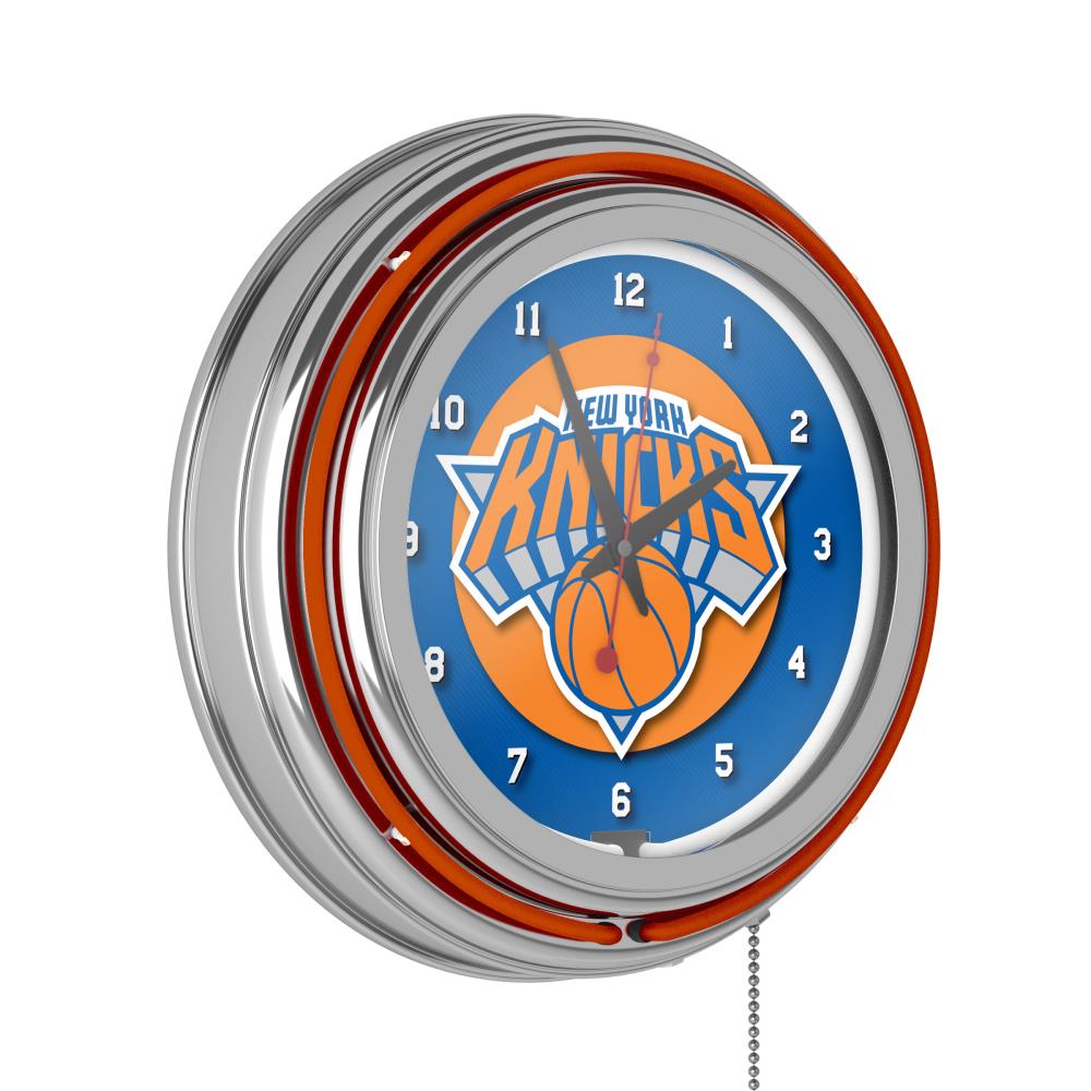 Trademark Gameroom NBA1400-NY New York Knicks Clocks Analog Round Wall Modern