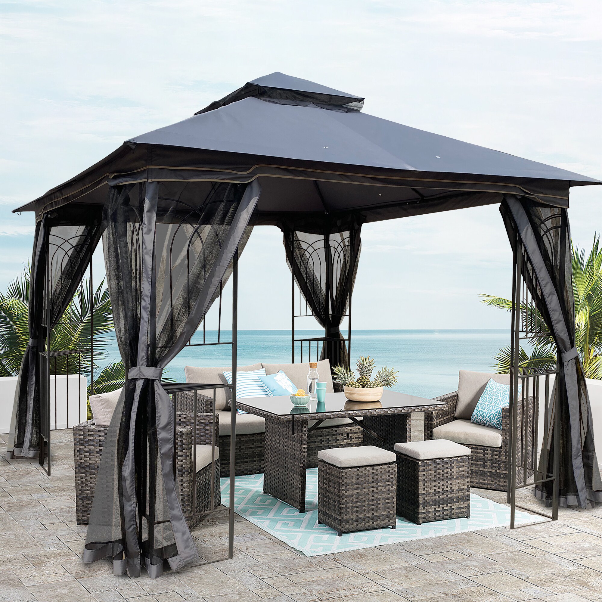 JIMSMAISON BOBYCG11GR Wood-Resin-Gazebos - View #3