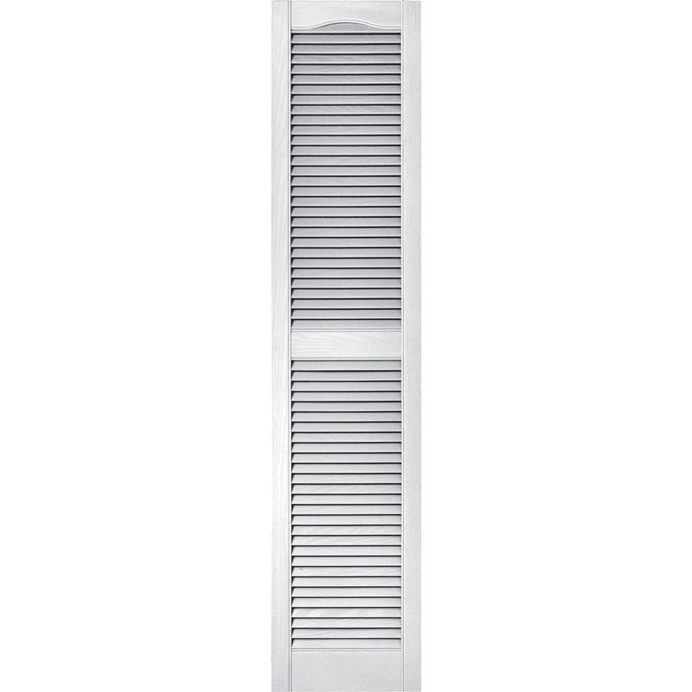 Vantage V1711467001 14.563-in W x 67.125-in H White Louvered Exterior Shutters ( 1 -Pack )
