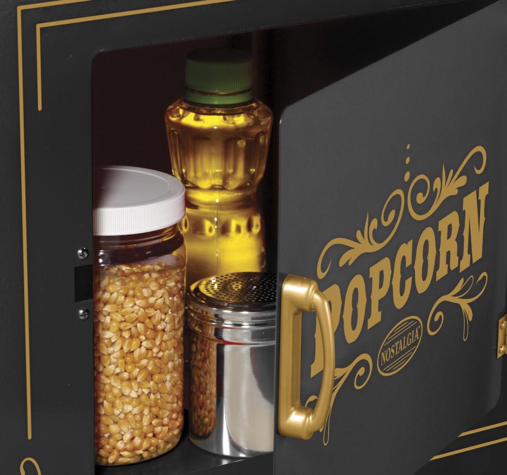 Nostalgia 1.25 Cups Oil Popcorn Machine Popcorn Maker Cart at