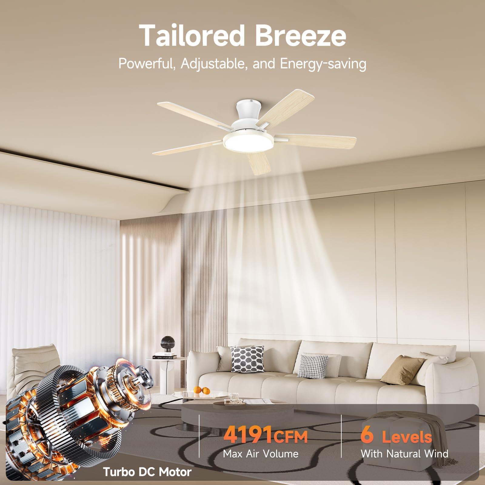 Aoibox LAB2D76B Ceiling-Fans - View #4
