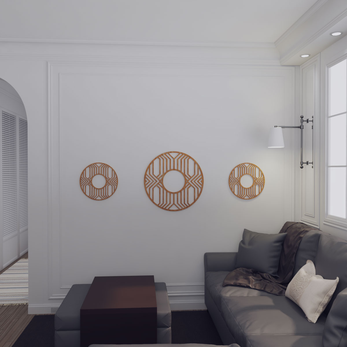Ekena Millwork CMWP36X36X0250EPCH Ceiling-Medallions - View #10