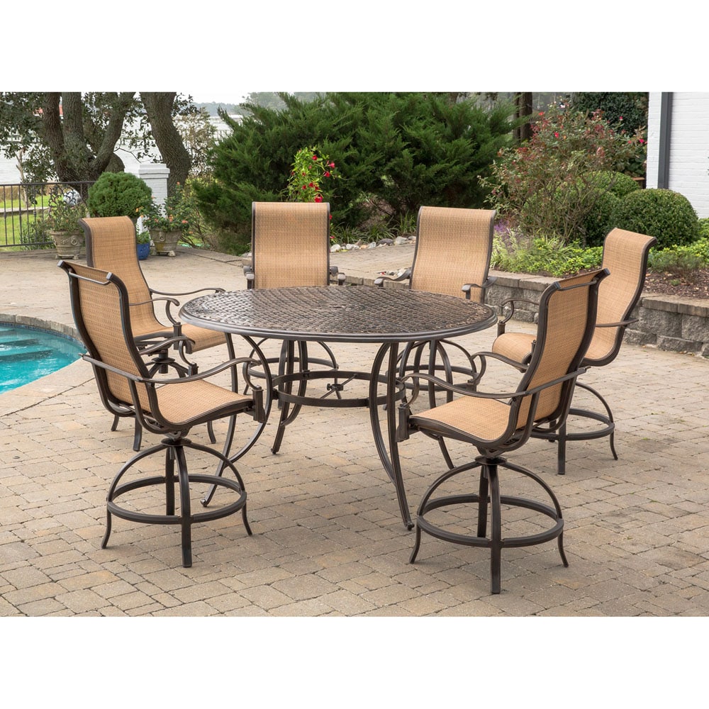 Hanover MANDN7PC-BR Patio-Dining-Sets - View #10