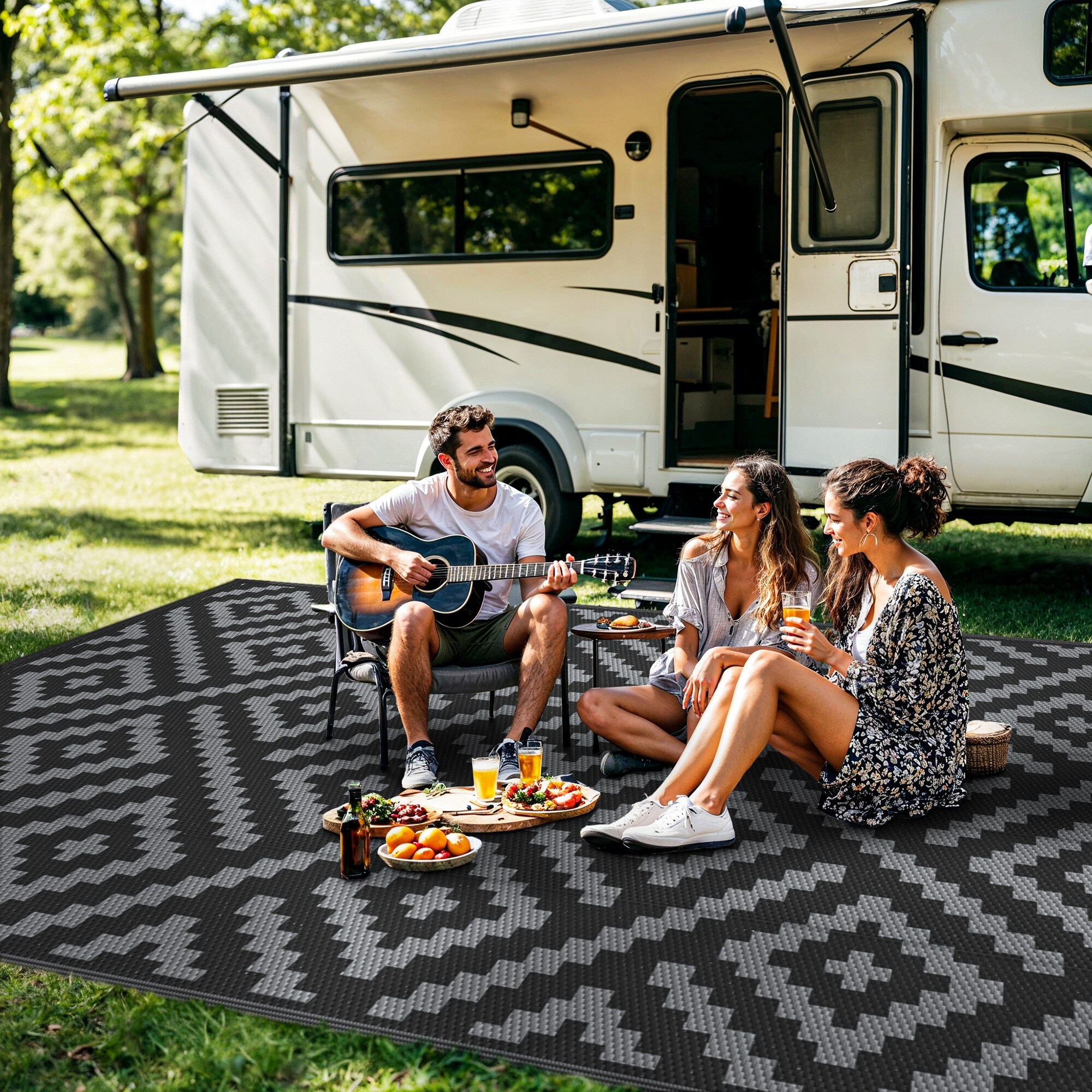 BAVNI PD03-BLACKGREY-5X8 rugs - View #5
