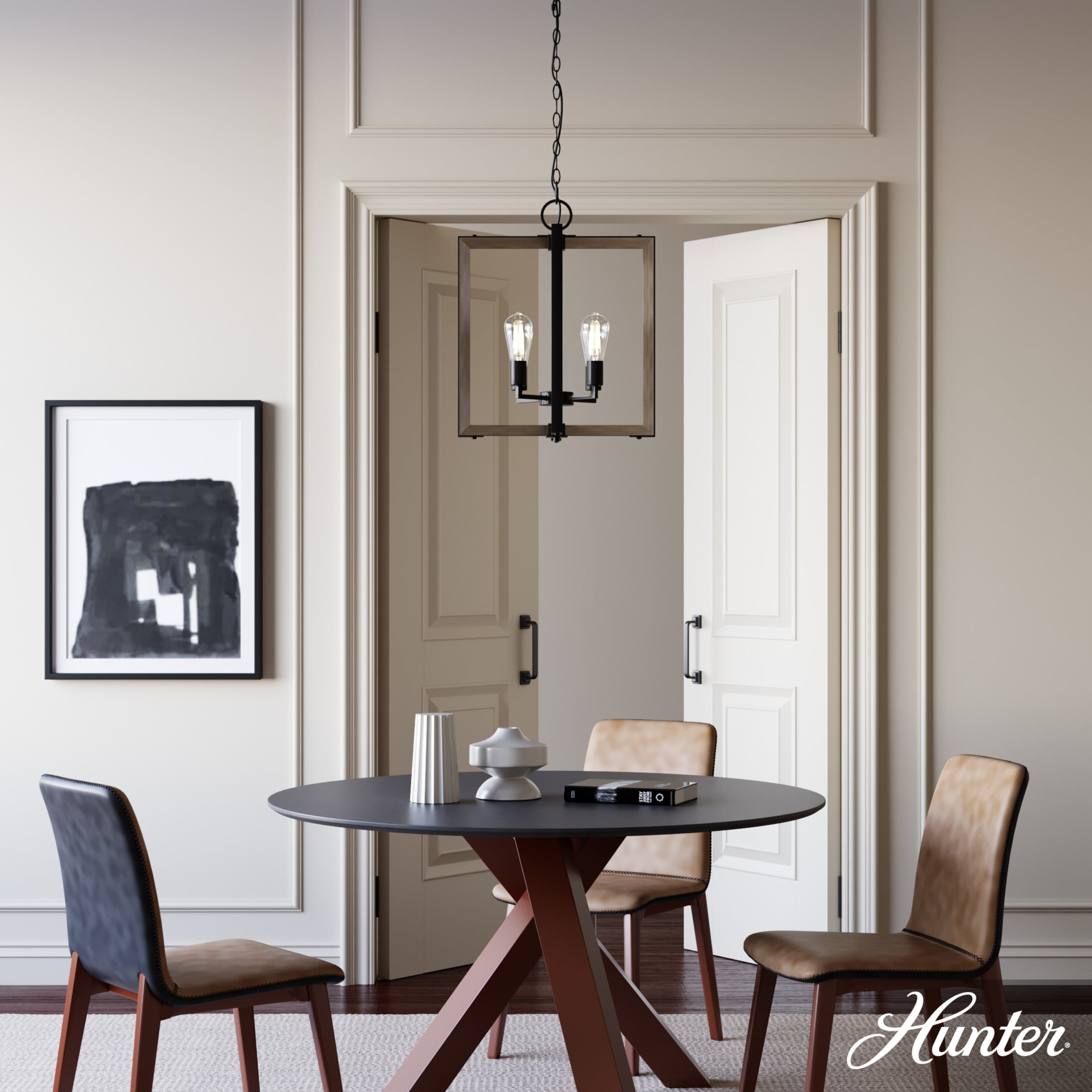 Noble Bronze 18.5" Modern Rustic Pendant Light Fixture