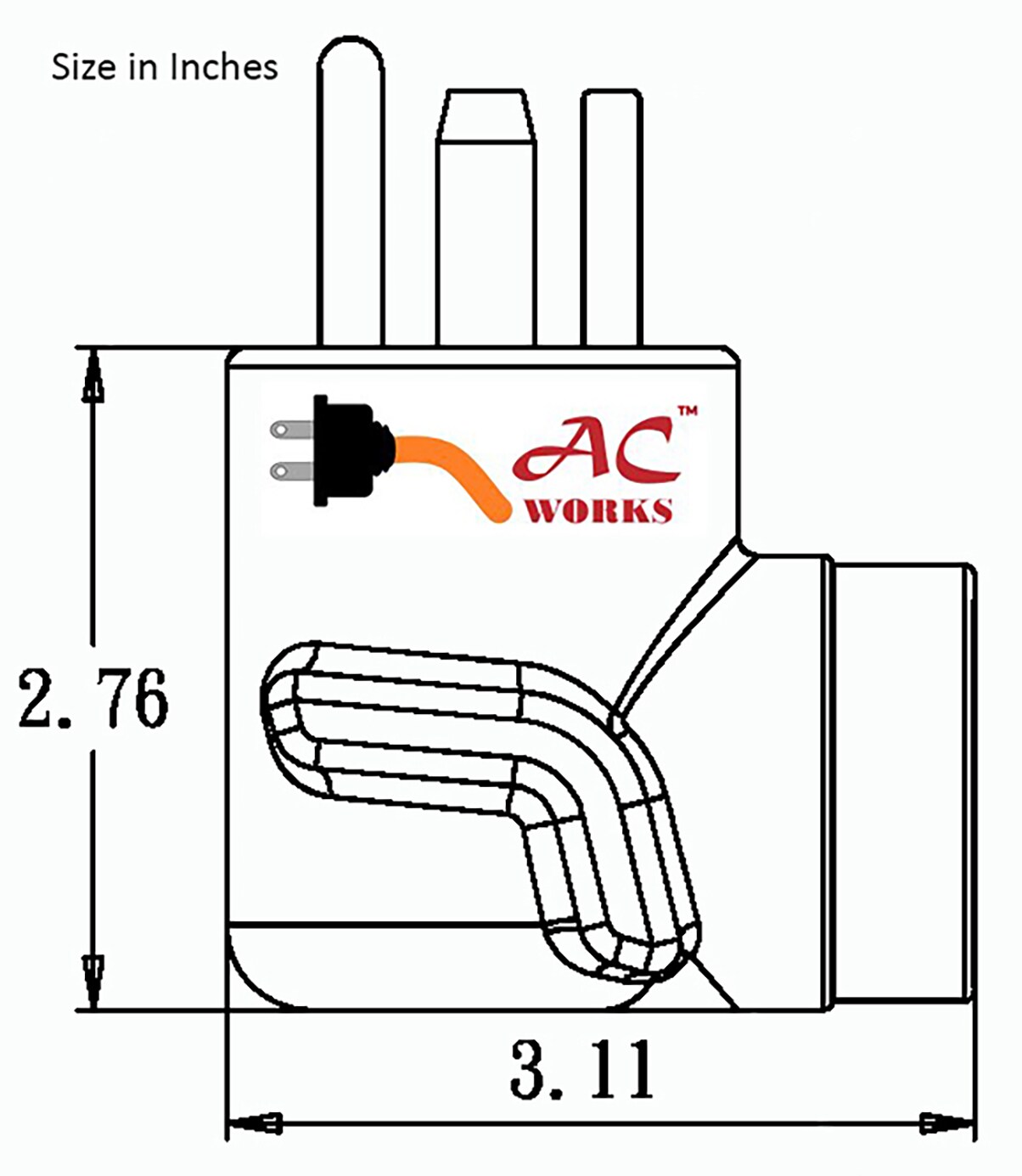 AC WORKS AD1430L1430 Power-Outlet-Taps - View #7