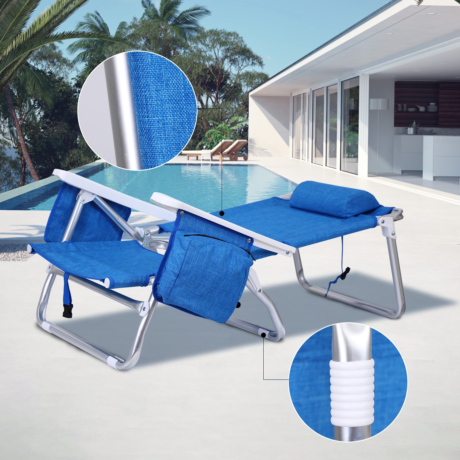  LOE-BPKBECHCH-BLU2PK Beach-Camping-Chairs - View #4