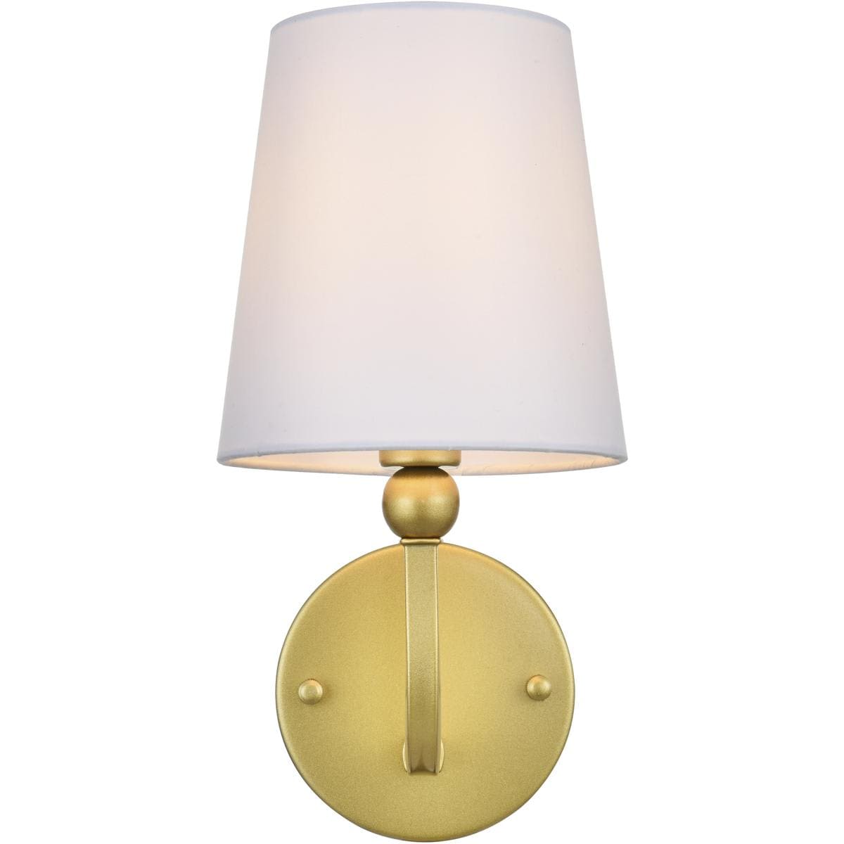 Elegant Lighting Living District LD7322W6BRA Colson 1 Light 6 inch Brass Bath Sconce Wall Light