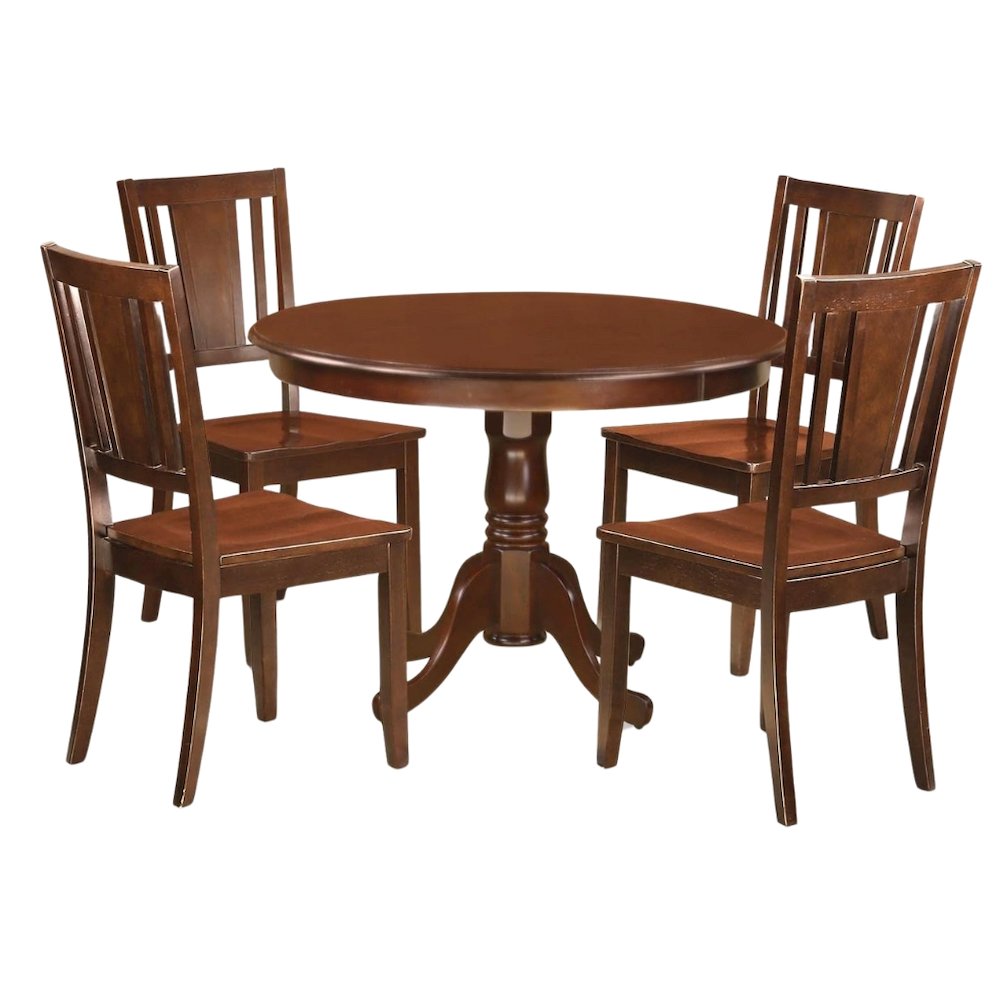 FurniFact HLDU5-MAH-WWHT1 Dining-Sets - View #6