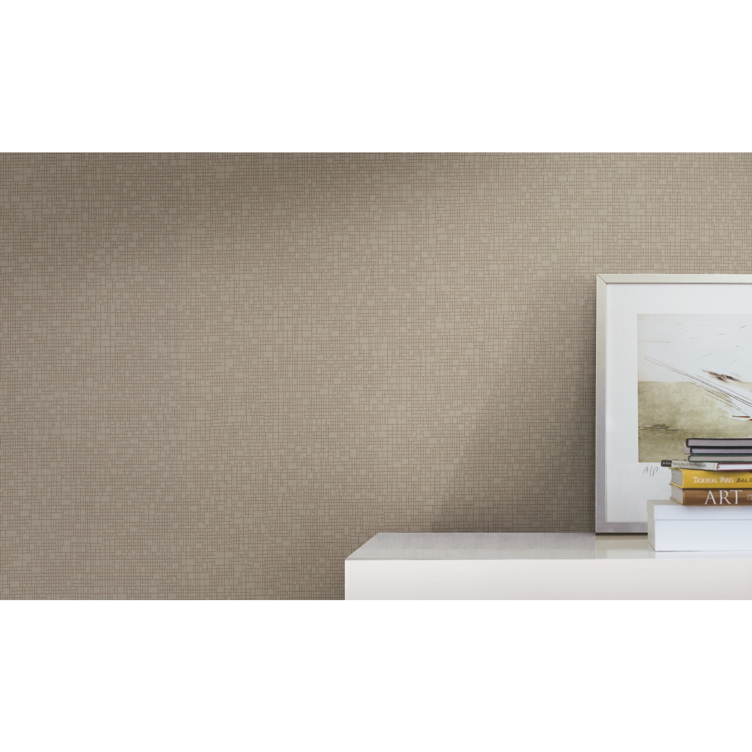 York Wallcoverings CD1063N Light Grey Metallic Wires Crossed Wallpaper