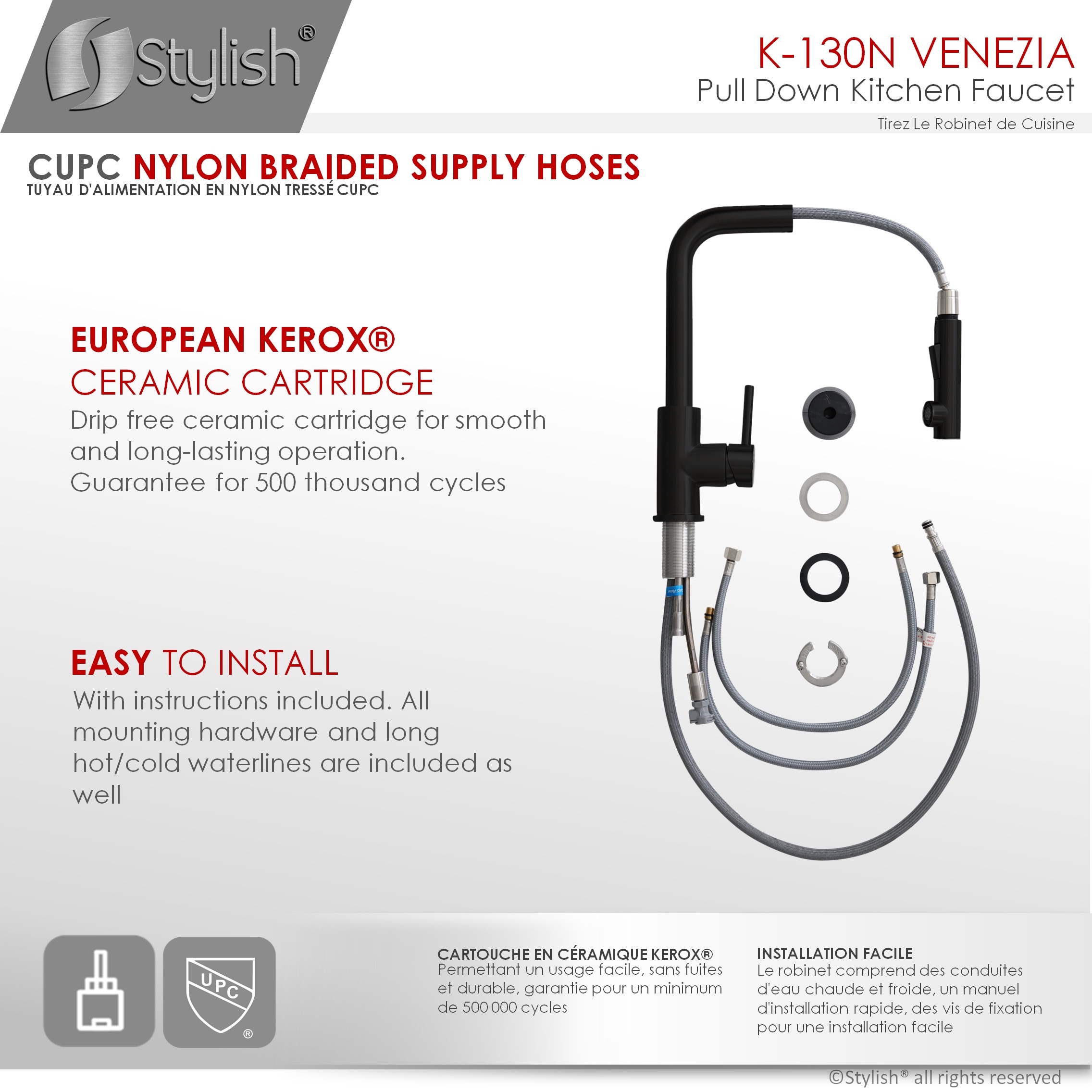Stylish K-130N Kitchen-Faucets - View #4