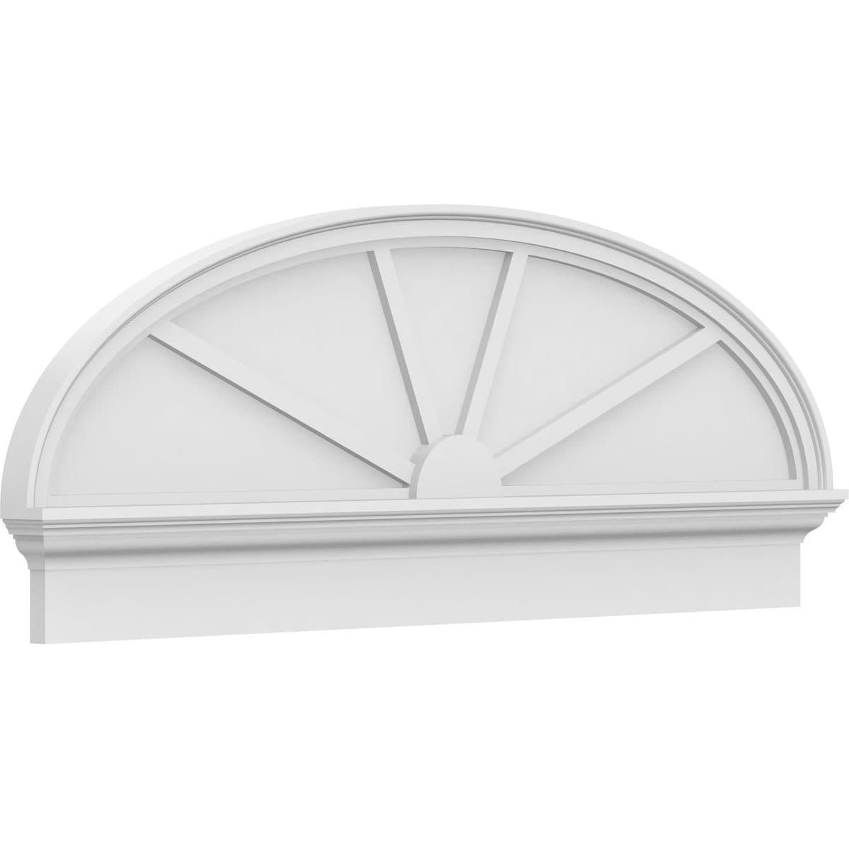 Ekena Millwork PEDPC052X200ELL04 52-in W x 19.875-in L PVC Pediment
