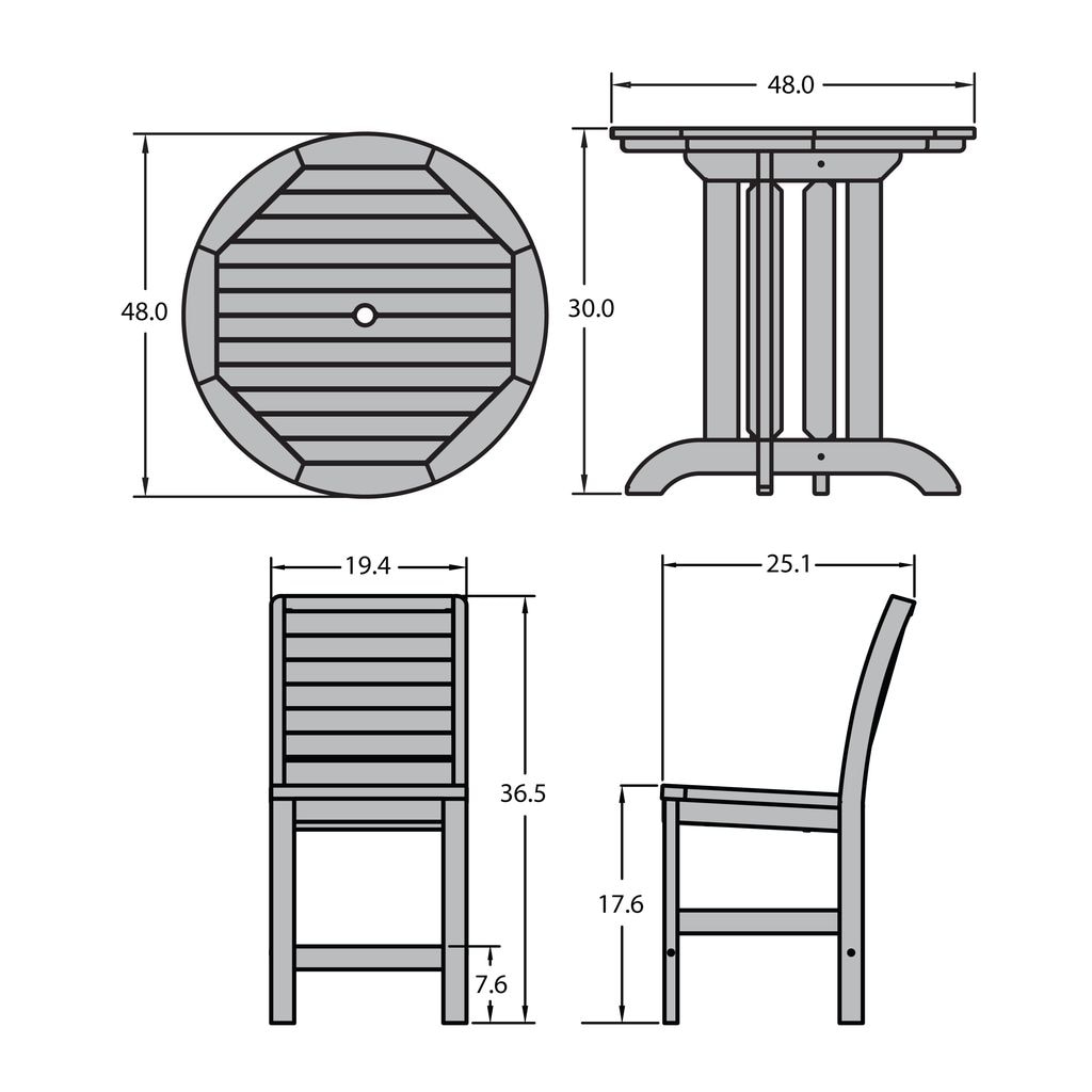 highwood AD-DNW48-EUC Patio-Dining-Sets - View #9