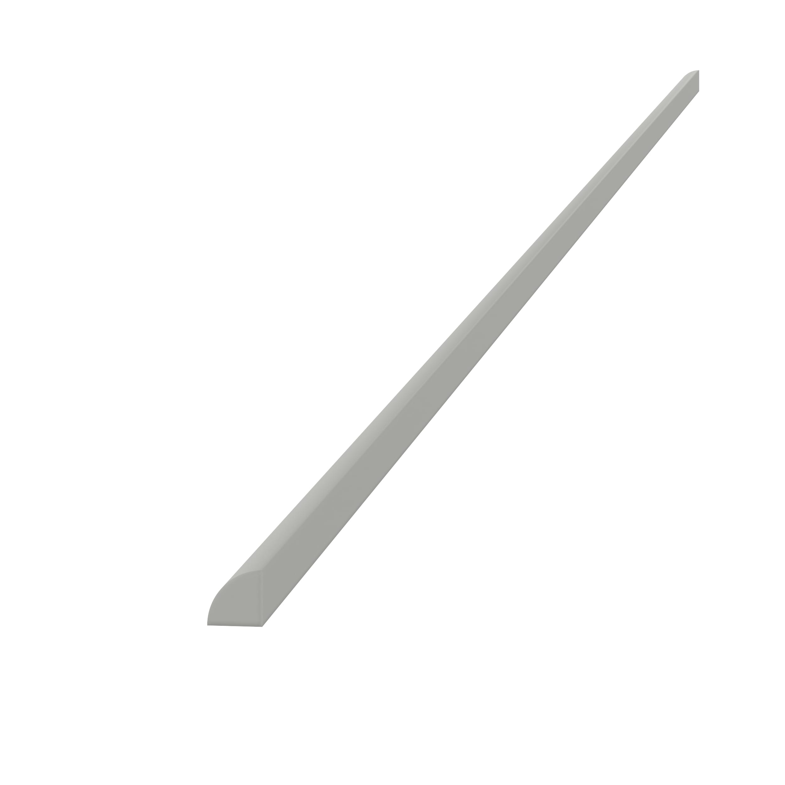 RELIABILT Parkstone II Chamfered Cabinet Moulding 0.75-in W x 96-in H x 0.75-in D Light Gray Painted