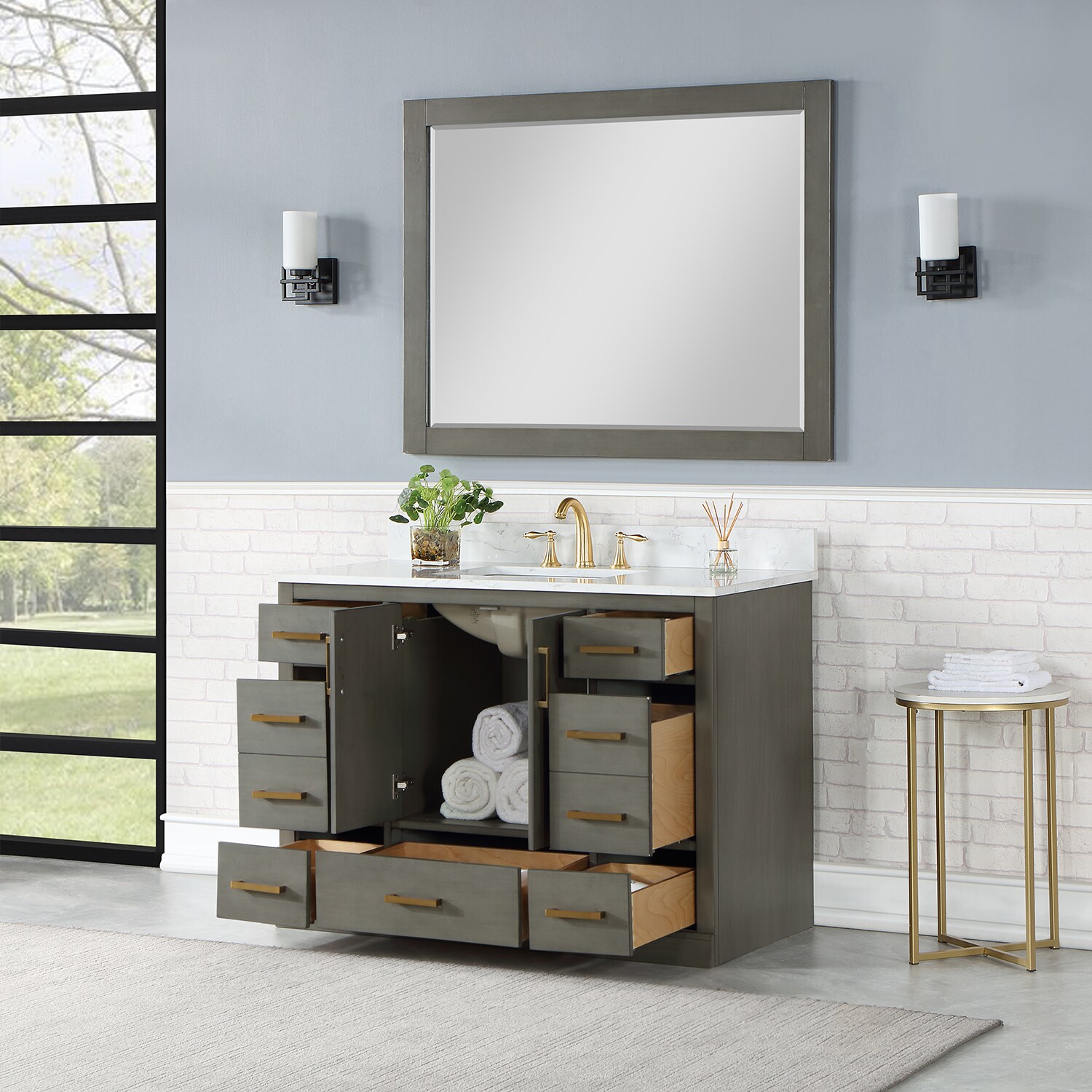 Altair 544048-GP-AW Bath-Vanity-Combo - View #7