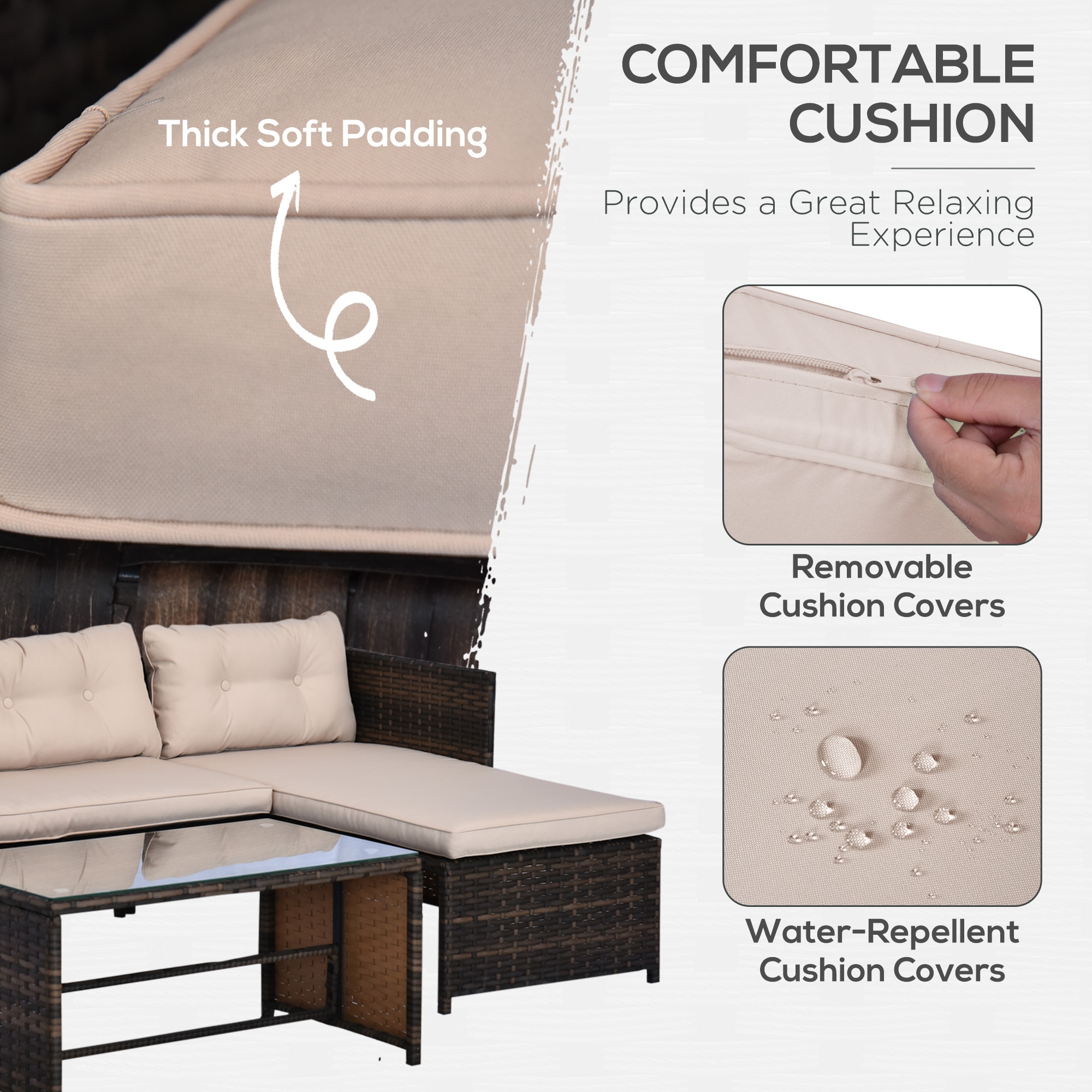 Bybafun YA3800110 Patio-Sofas-Daybeds - View #3