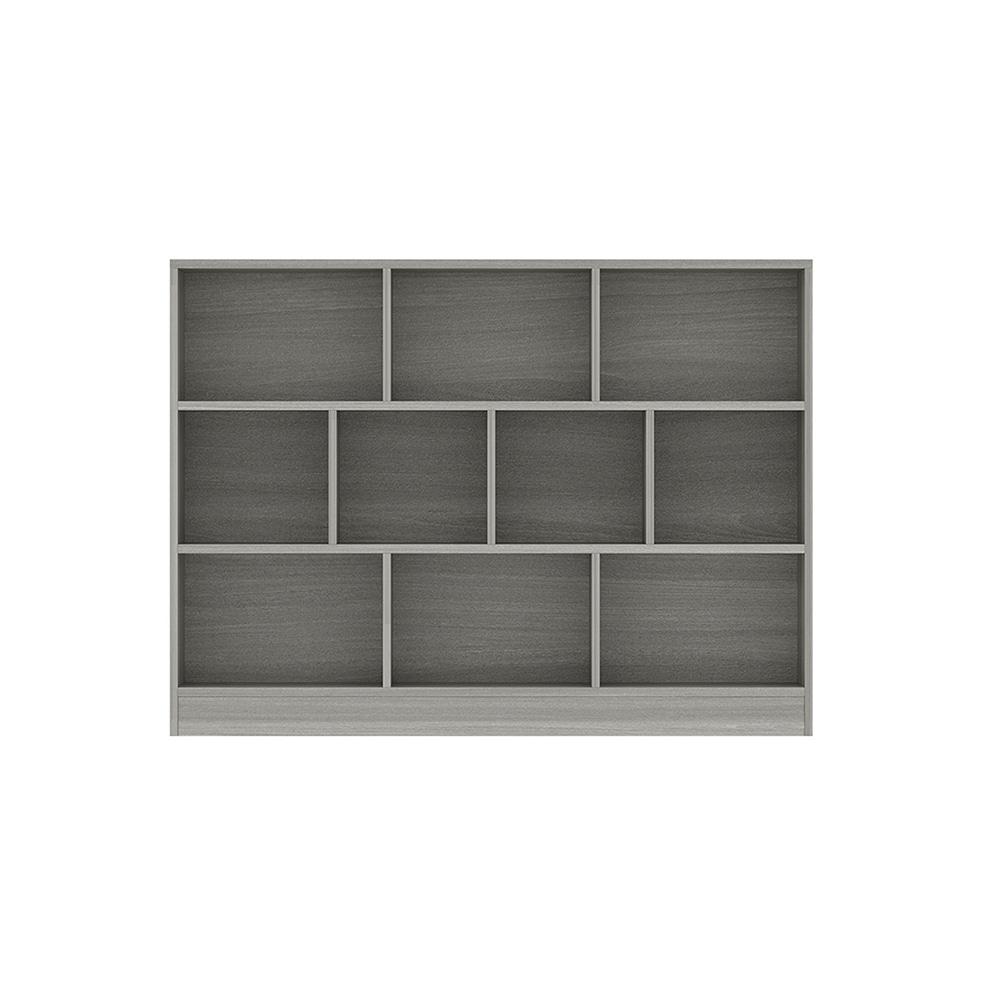 Homsee V-KF210113-07 Gray Wood 10 Cube Bookcase 55 in W Freestanding Bookshelf with Open Storage Shelves for Living Room or Home Office