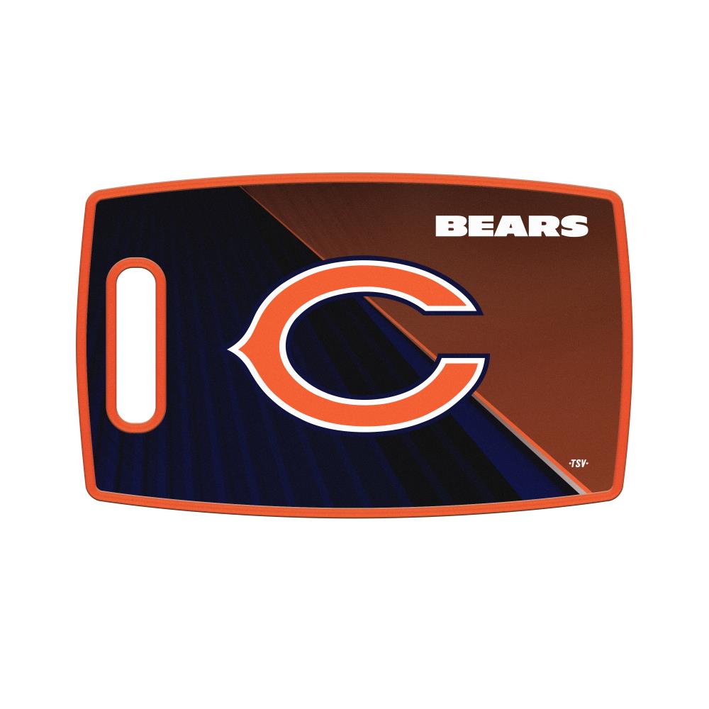 The Sports Vault Chicago Bears Team cutting board 14.5-in L x 9-in