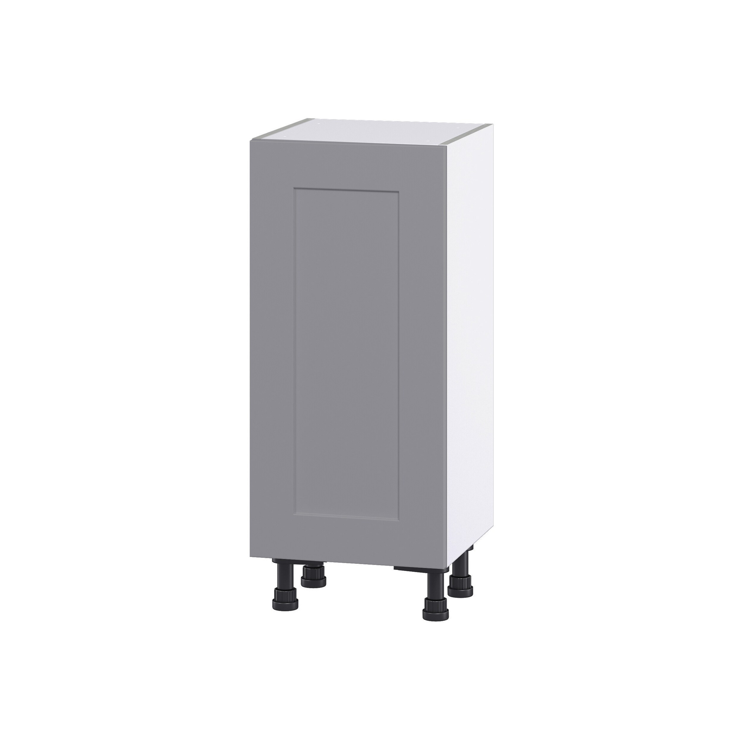 Hugo&Borg DSB1514FHI3(L/R)-BM Beaumont 15-in W x 34.5-in H x 14-in D Slate Gray 3 -Drawers Base Fully assembled Cabinet (Flat Panel Shaker)