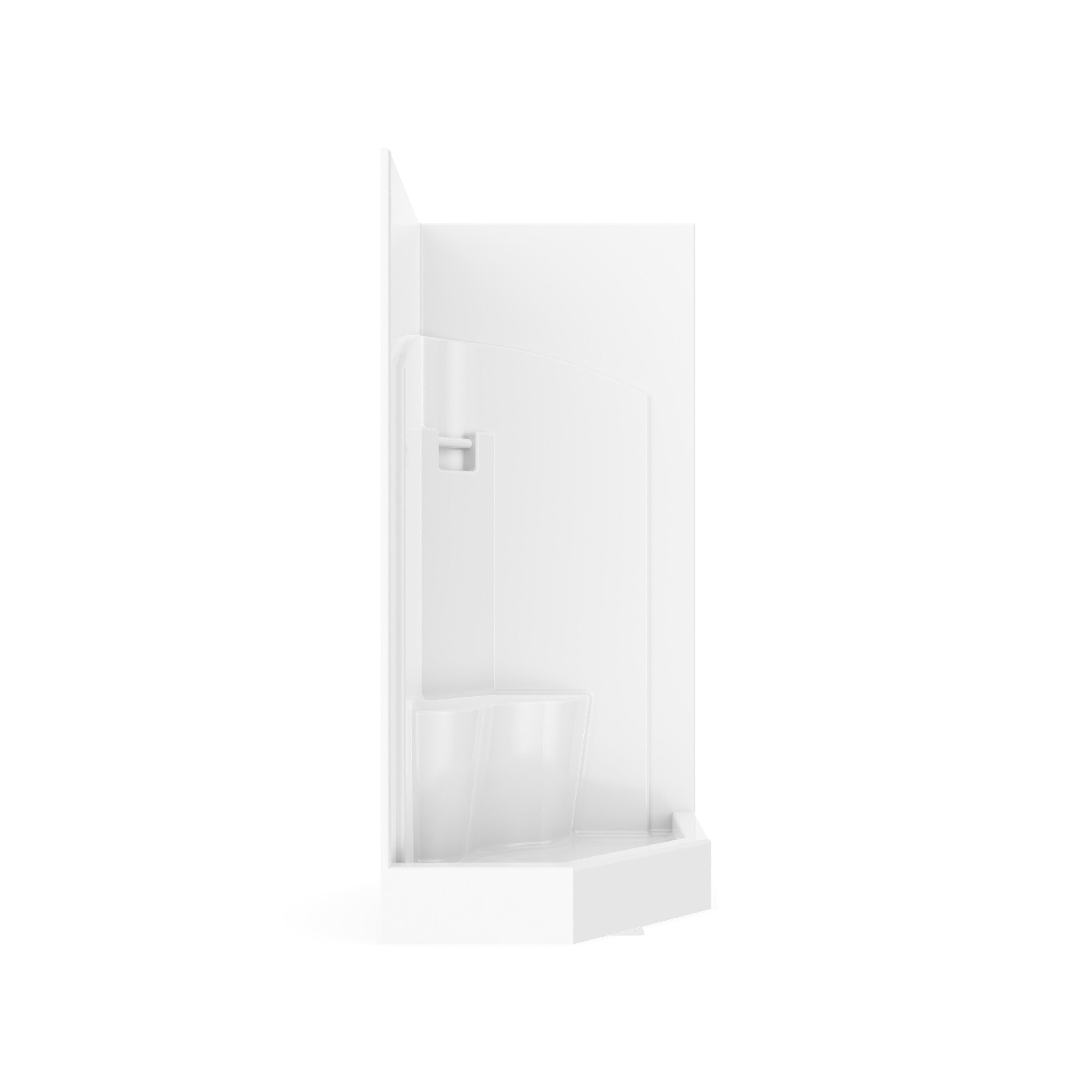 Laurel Mountain LM3636NAWHT Alcove-Shower-Kit - View #3