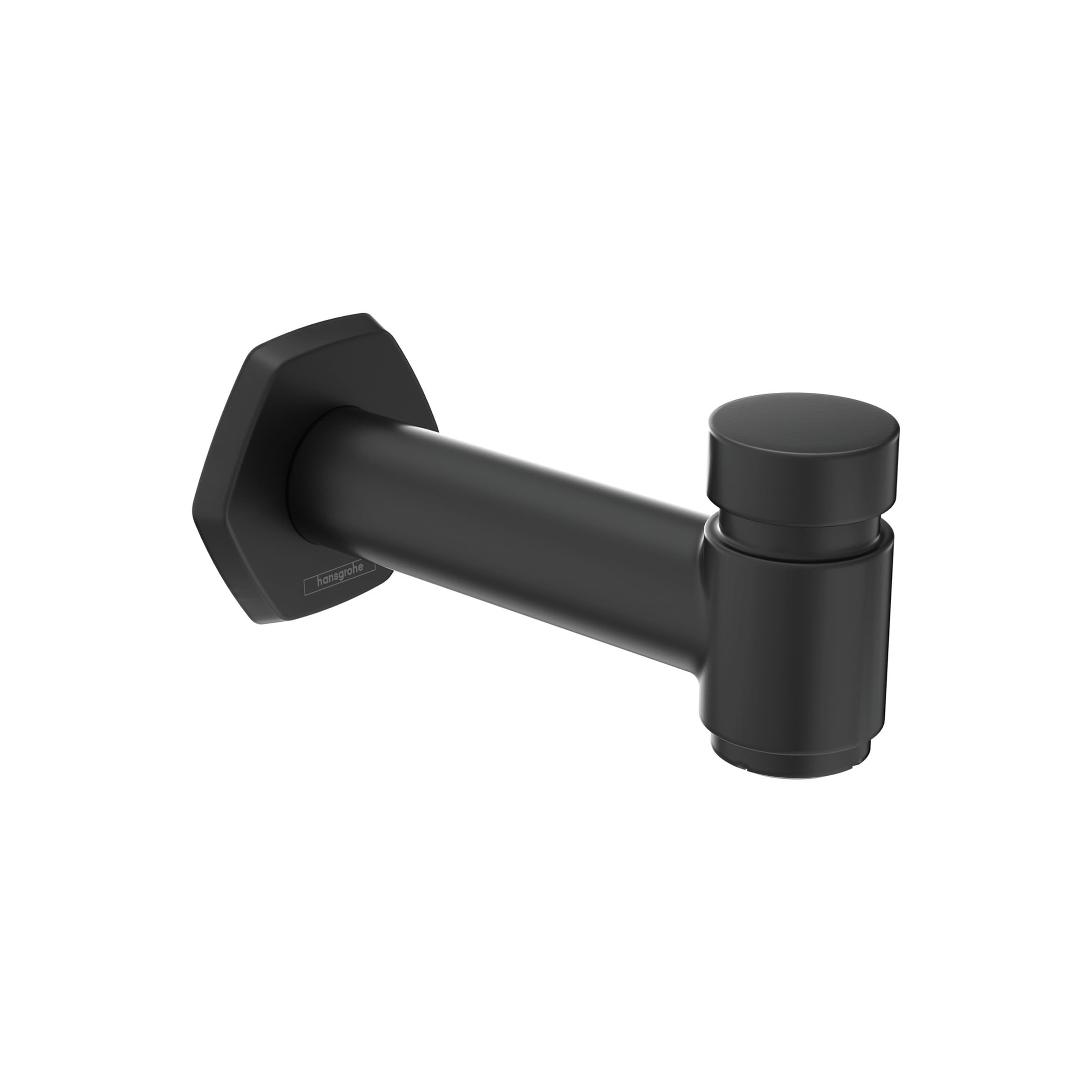Hansgrohe 04815670 Matte Black Universal Fit Bathtub Spout With Diverter