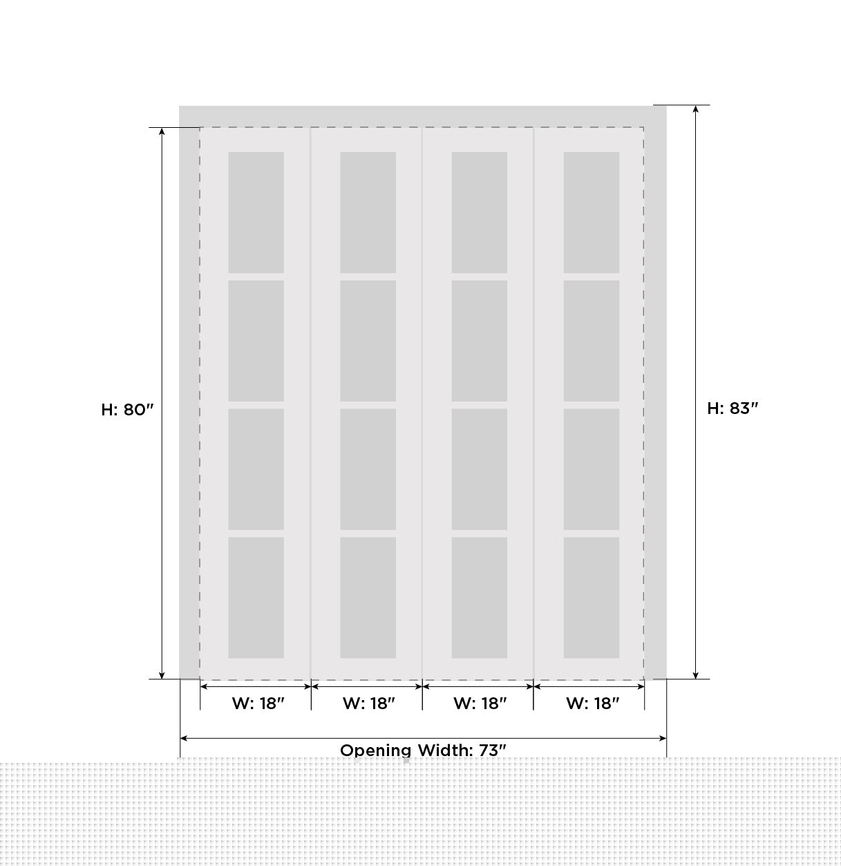 SARTODOORS VER7288DBFOAK72 Bifold-Sliding-Closet-Doors - View #3