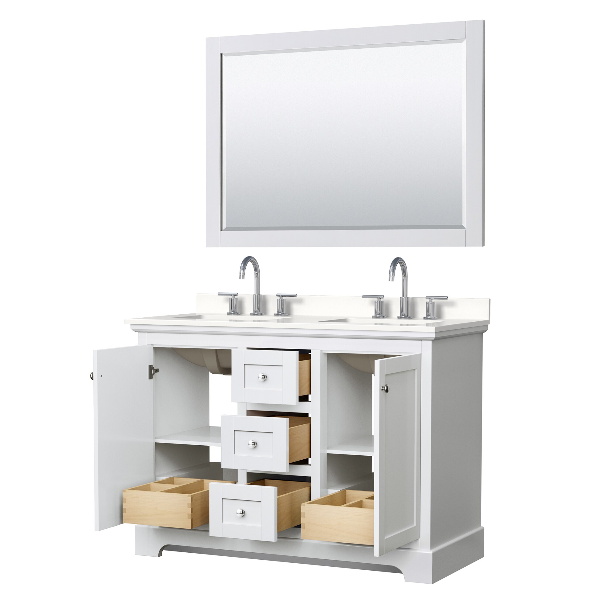 Wyndham Collection WCV232348DWHWQUS3M46 Bath-Vanity-Combo - View #3
