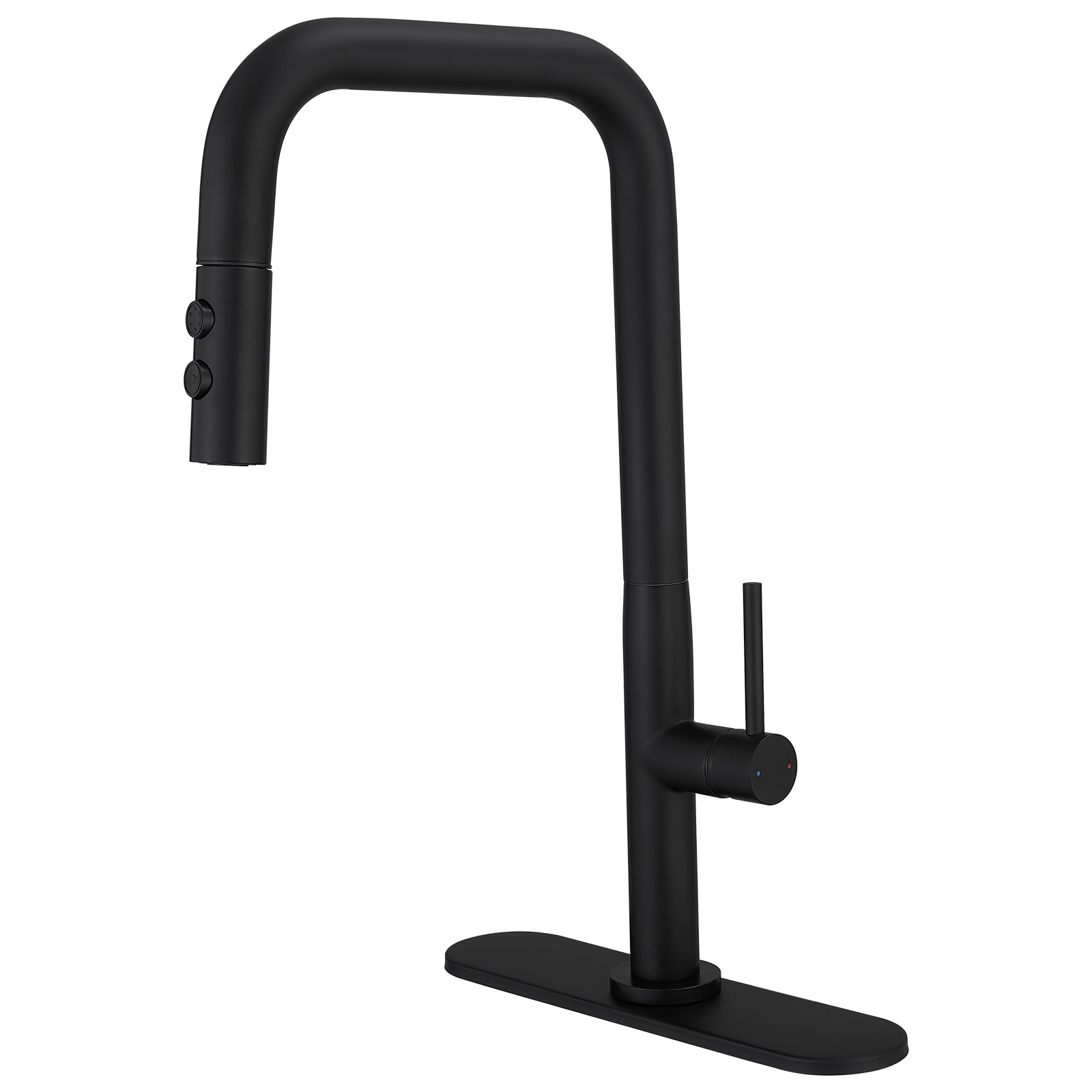 Matte Black Nickel Mid-Arc Pull-Out Spray Kitchen Faucet