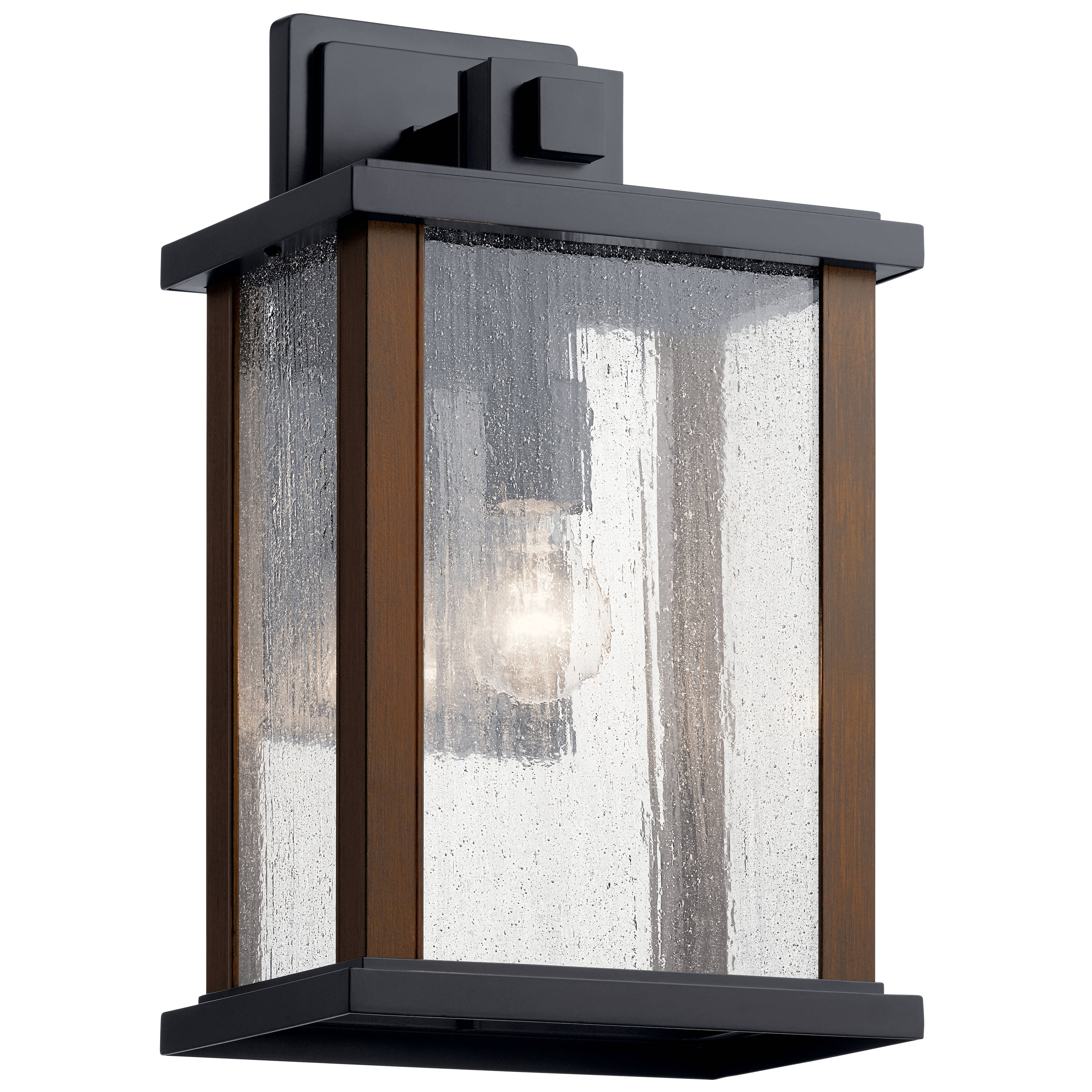 Amber Fulton Porch Light with White Base
