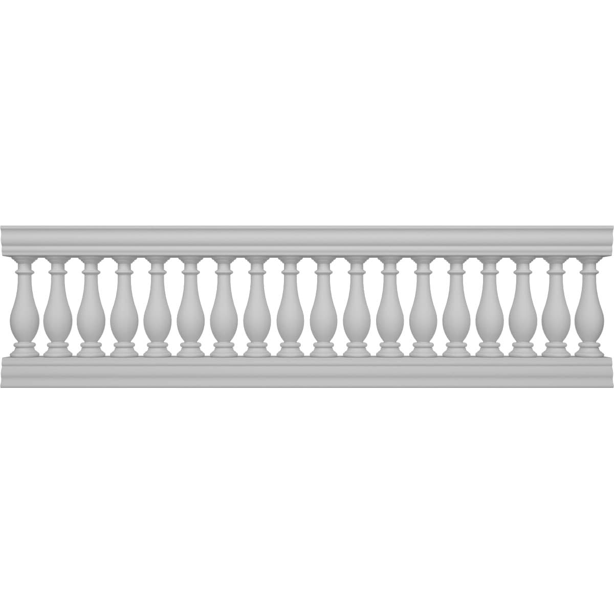 Ekena Millwork BALK32X108LGN FiberThane 9-Feet x 32-Inches Legacy Fiberglass Deck Rail Kit