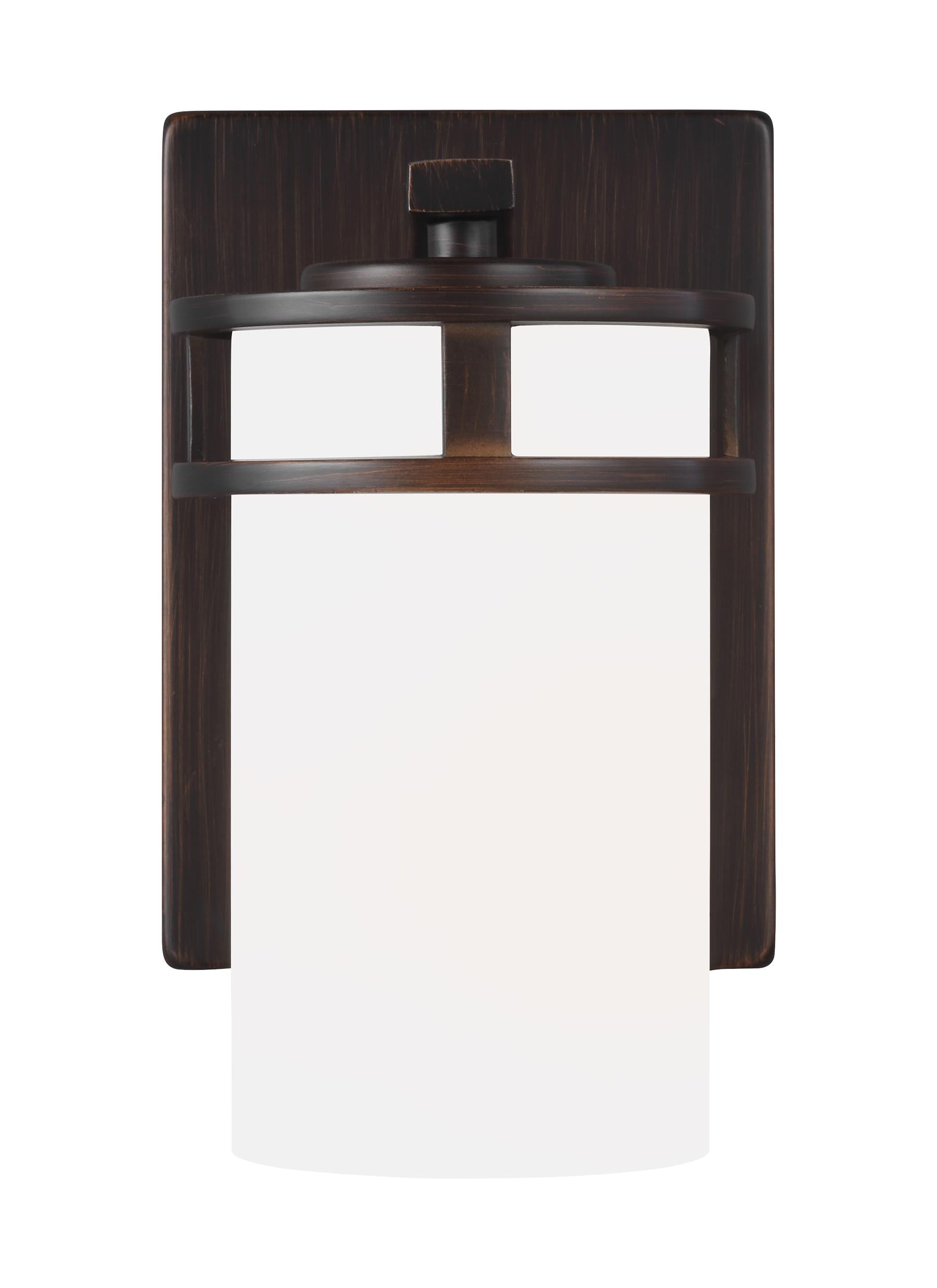 Generation Lighting 4121601-710 Robie 5-in W 1 -Light Bronze Craftsman Wall Sconce