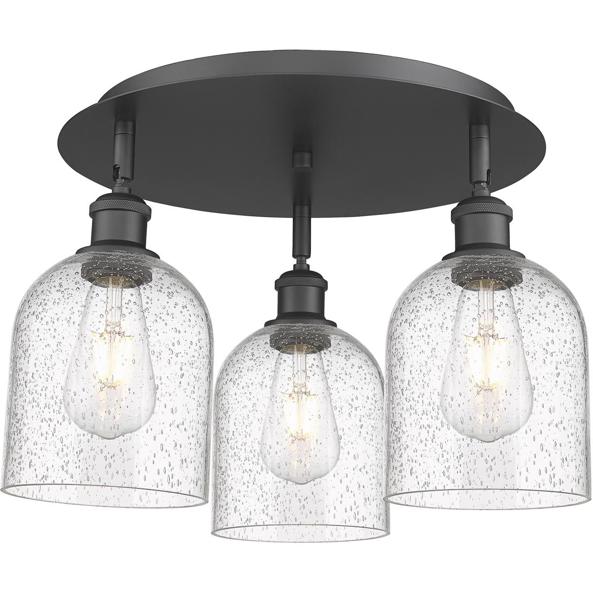 Innovations Lighting 2669997 516-3C-BK-G558-6SDY Ballston Bella Flush Mount Matte Black
