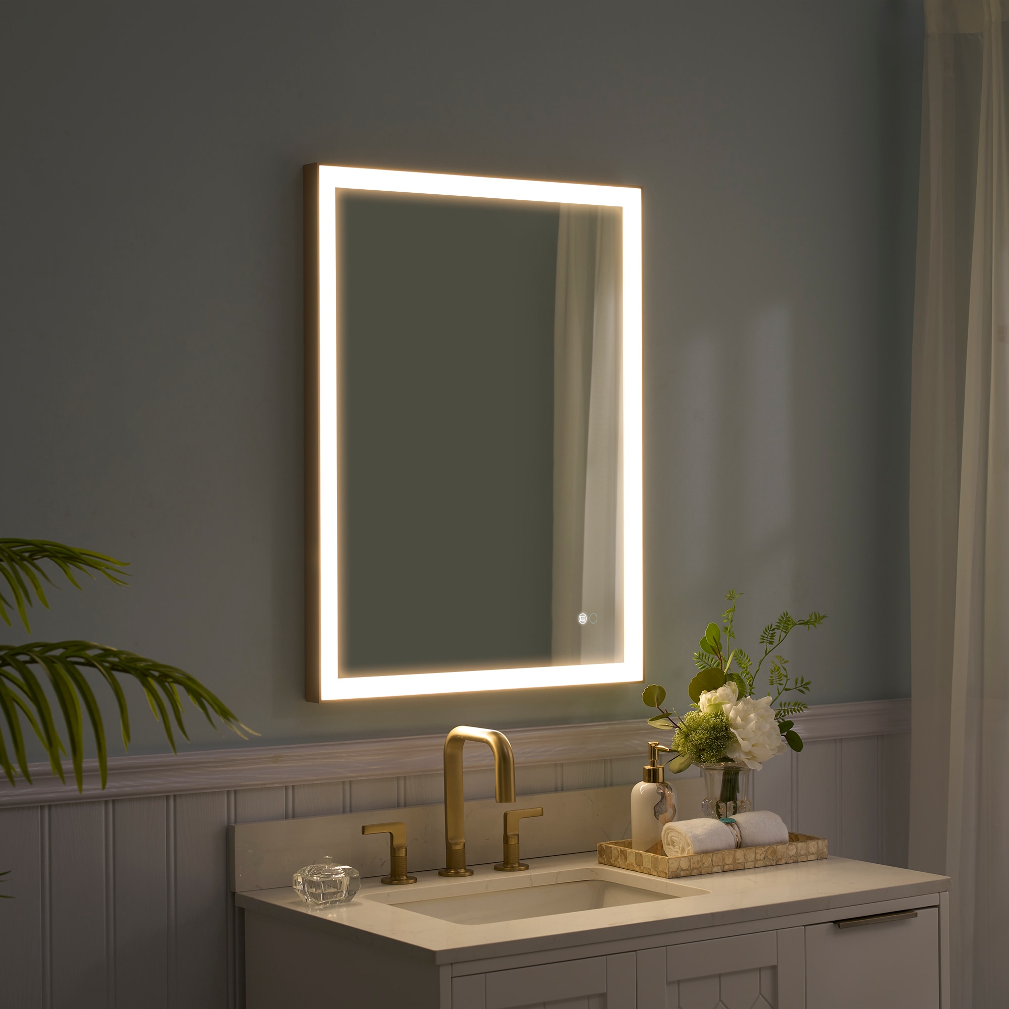 WELLFOR W5FM2432GD Framed-Bath-Mirrors - View #5