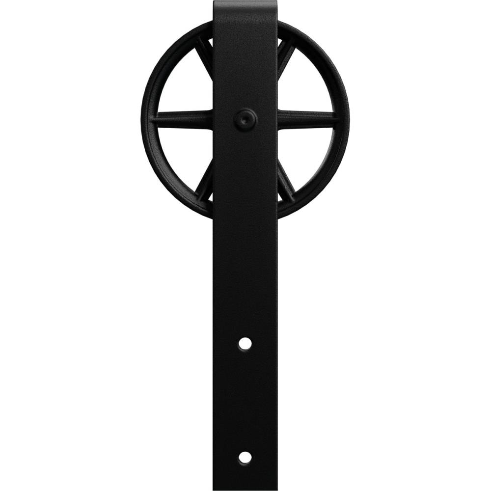 Goldberg Brothers GB60015RWMB Matte Black Indoor Wagon wheel Single Double Barn door hanger