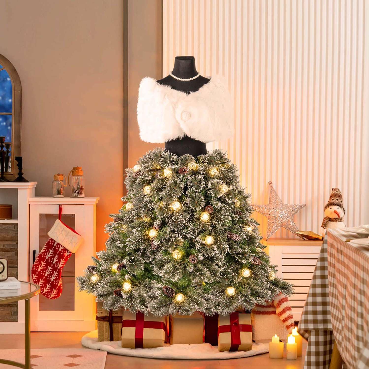 Costway CSHY002909 Artificial-Christmas-Trees - View #4