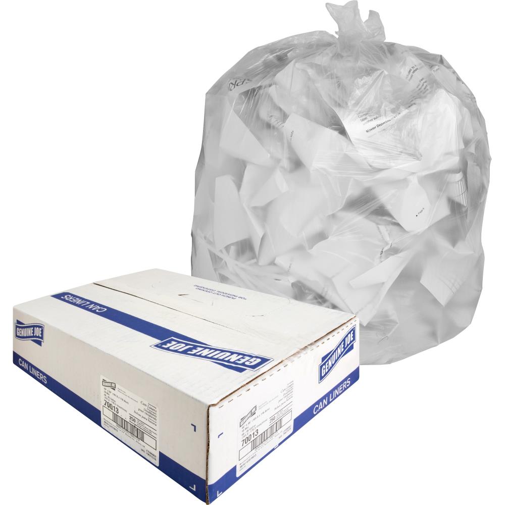 Plasticplace 7-10 Gallon Trash Bags, Clear, (500 Count) : Target