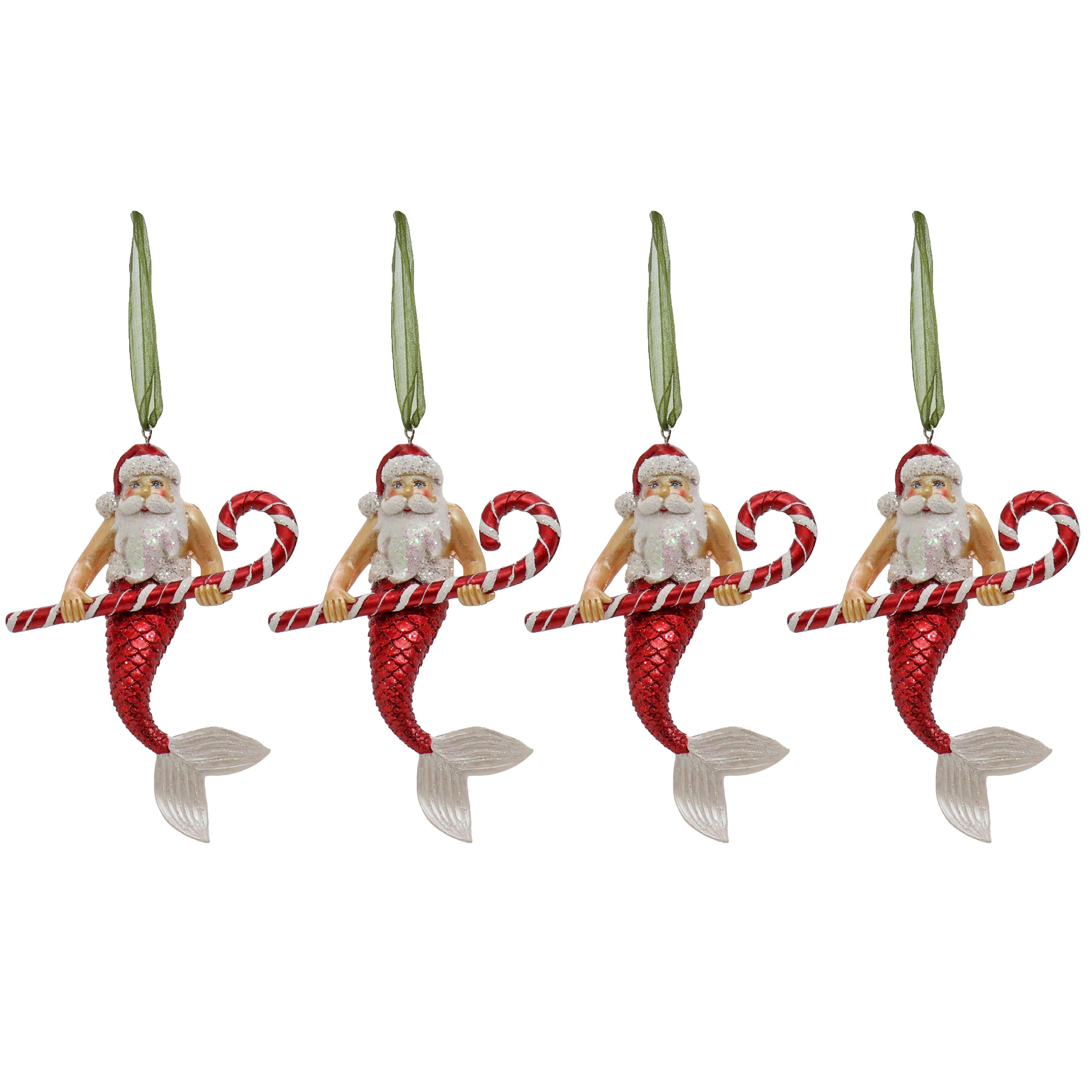 National Tree Company HGTAH63-AG2279A 4 -Pack Red Standard Indoor Ornament set