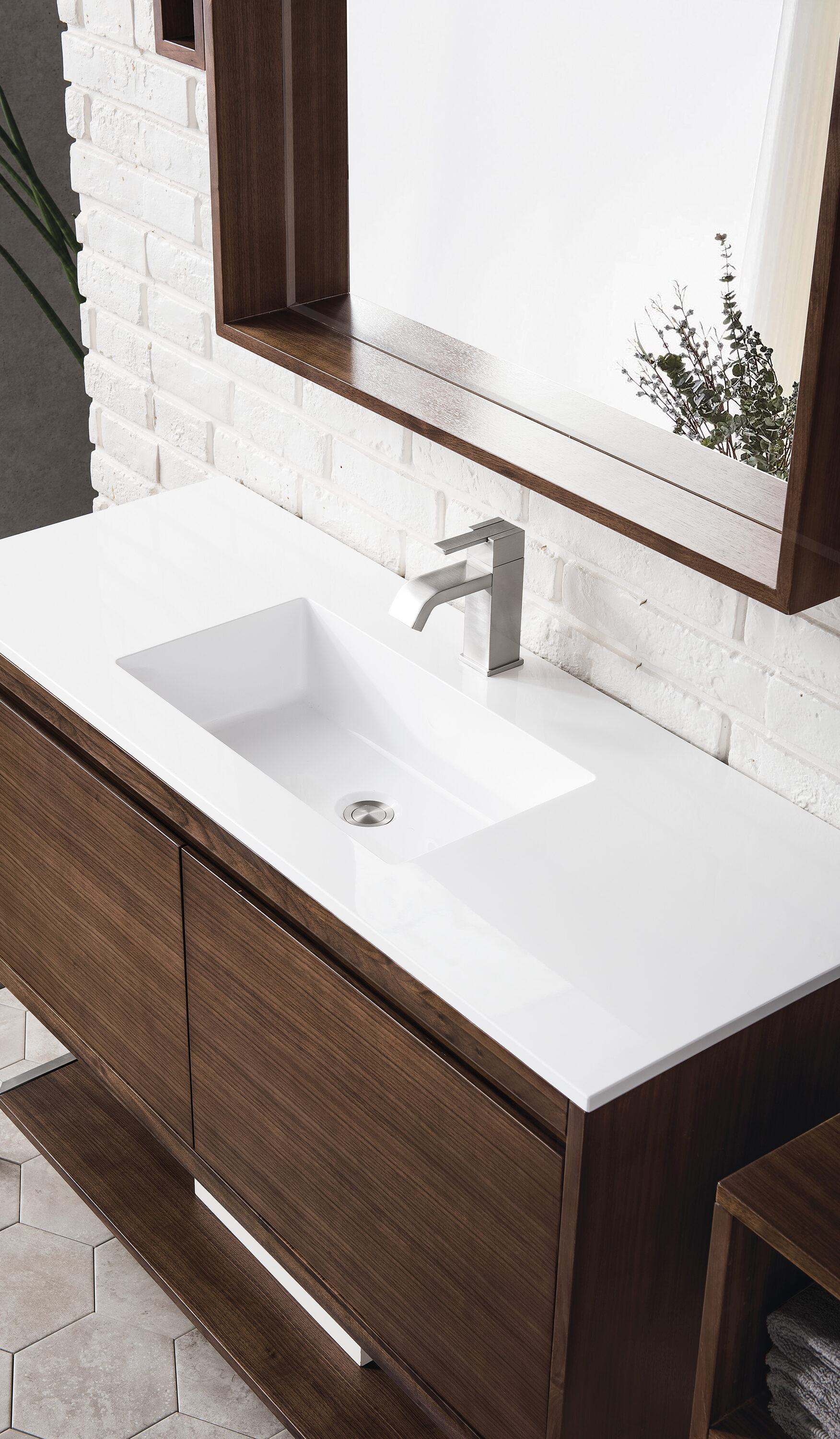 James Martin Vanities 805-V47.3-W-MB-GW Bath-Vanity-Combo - View #2