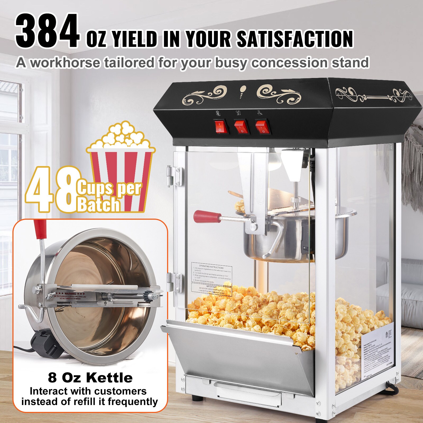 VEVOR SCTSBMHJ8OZ807004V1 Popcorn-Makers - View #3