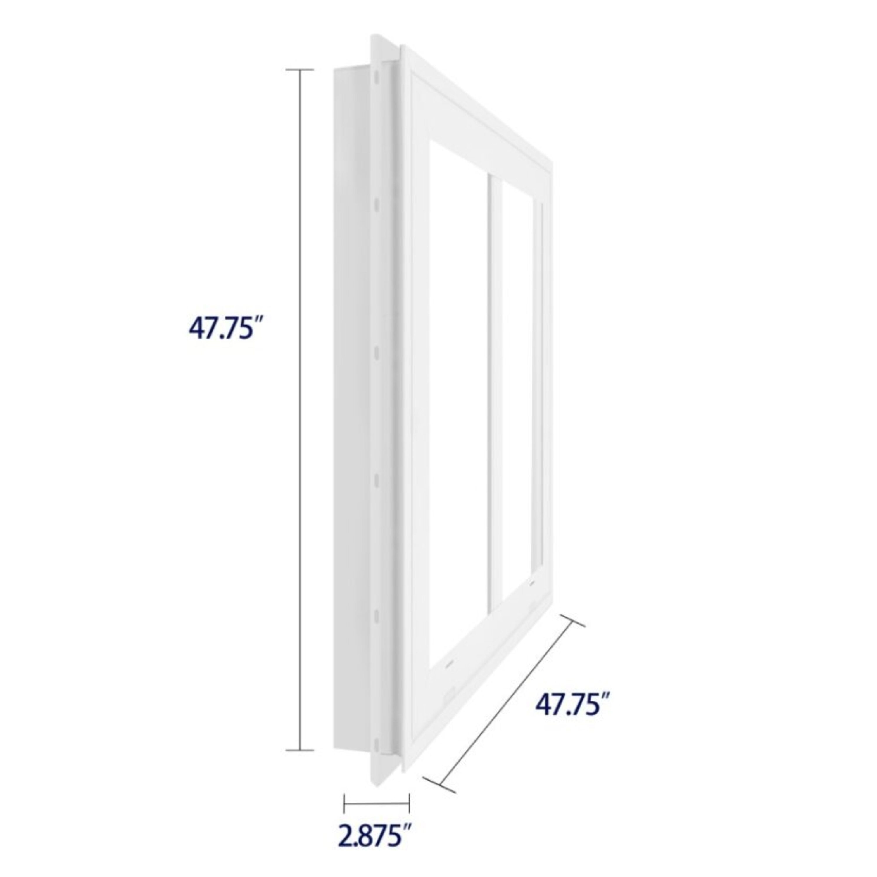 RELIABILT 14500 Series 47-3/4-in x 47-3/4-in White Left-Handed Vinyl ...