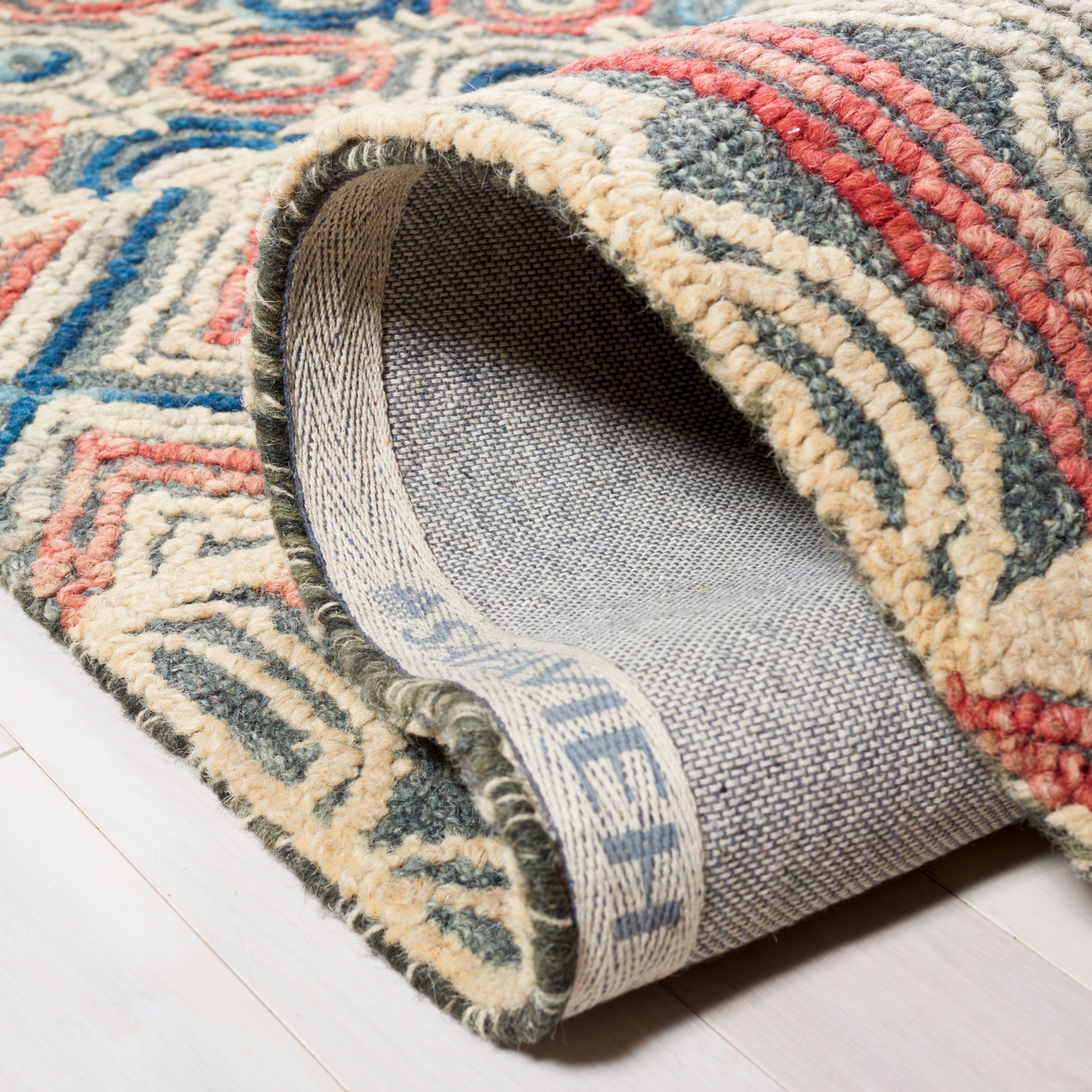 Gray Hand-Tufted Wool 8' x 10' Reversible Rug