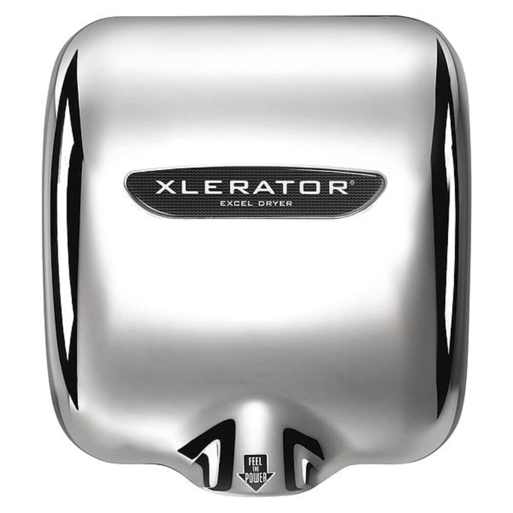 Excel Dryer Automatic Hand Dryer 8 sec Dry 68 to 76 110 to 120V AC Silver Chrome Plated
