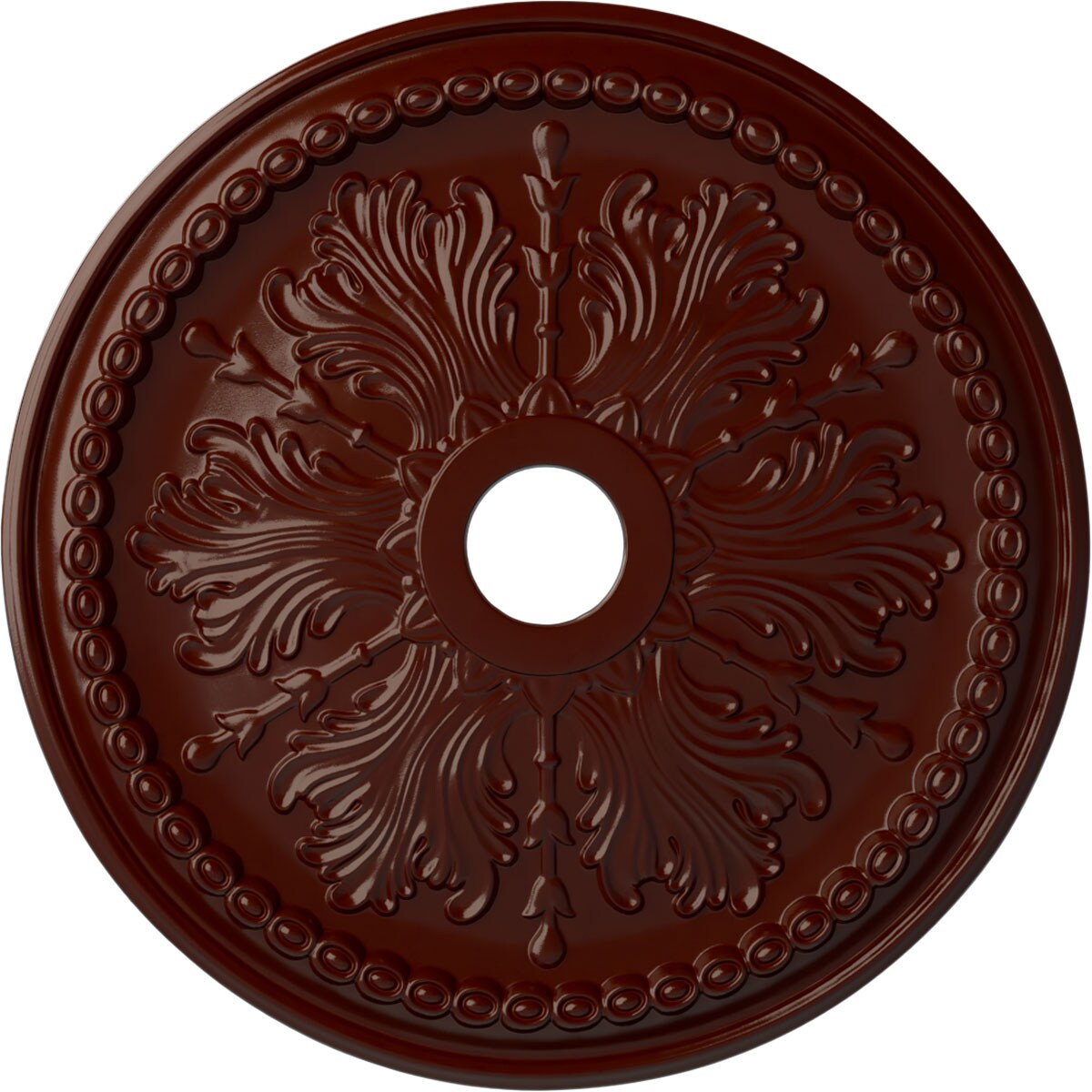 Ekena Millwork CM27WIBMF Winsor 27.5-in W x 27.5-in L Painted Brushed Mahogany Polyurethane Whole Ceiling Medallion