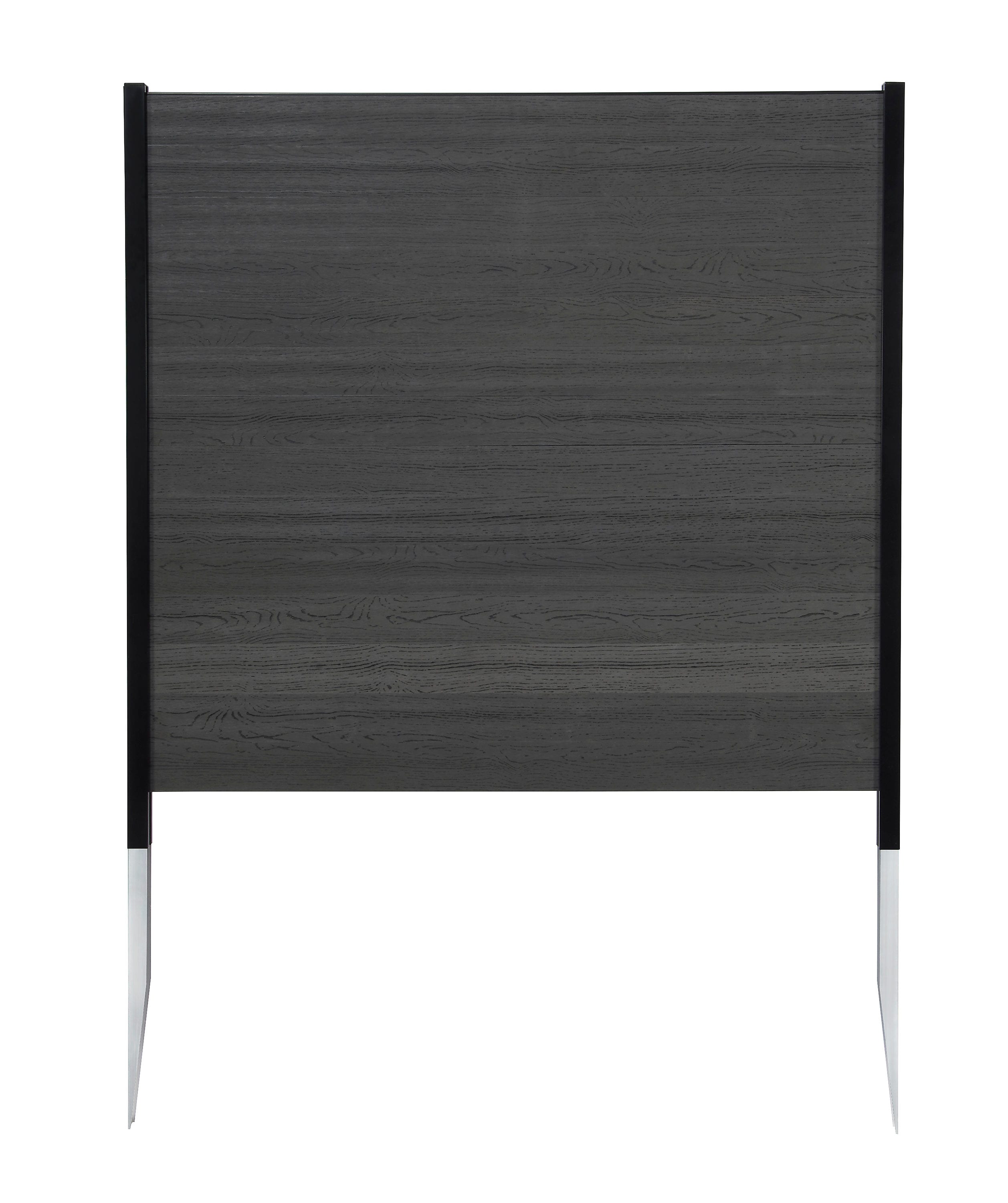 Charcoal No Dig Vinyl Privacy Screen with WoodTek Finish