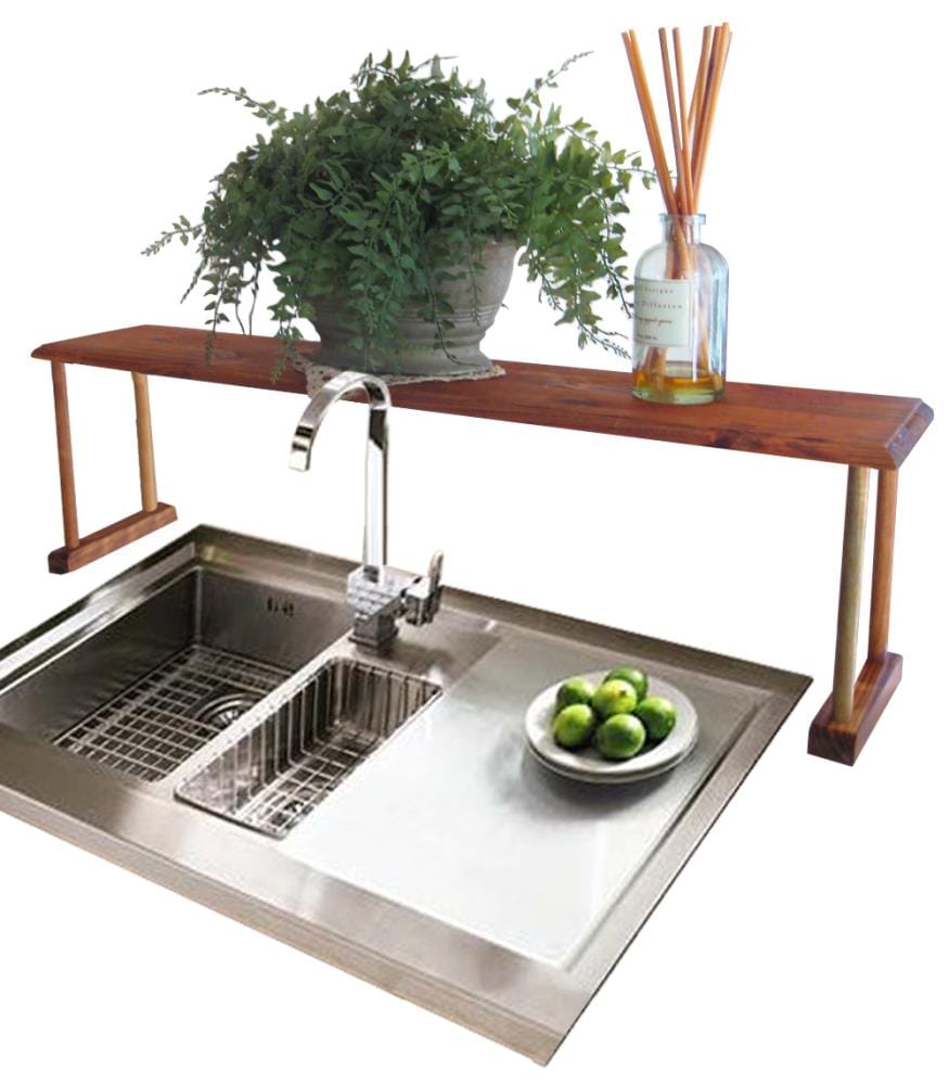 Sink Shelf Wood Kitchen Shelf Kitchen Organizer Over Sink Shelf