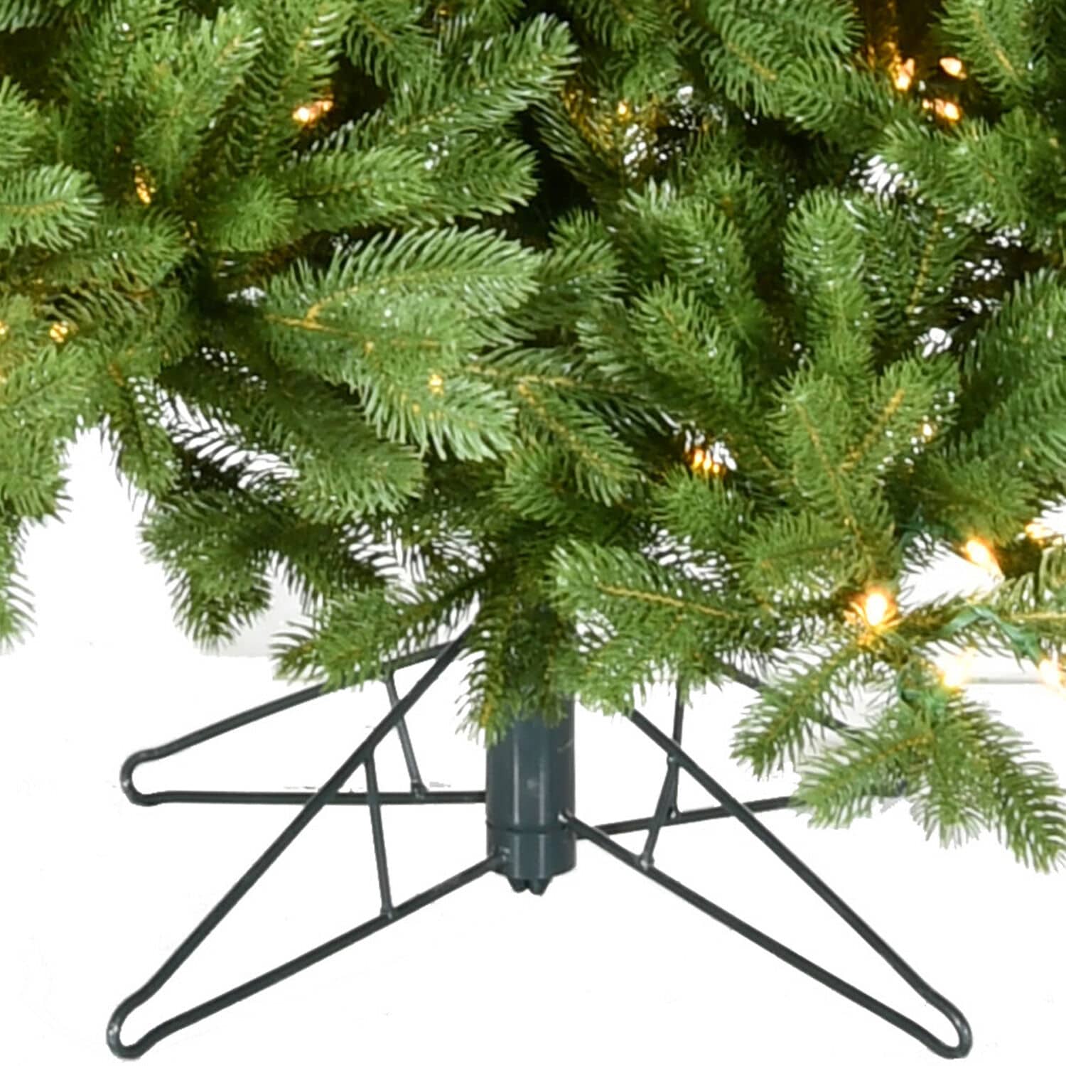 Asheville Pine 8-ft Artificial Christmas Tree with Warm White LED Lights
