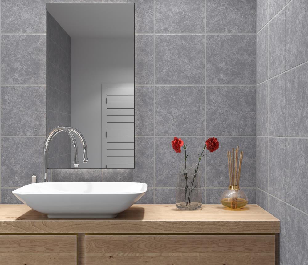 Viena Garda Gray 12-in x Piece) at 12-in Glazed Wall Stone ft/ Floor Look Ceramic and Tile (1.048-sq