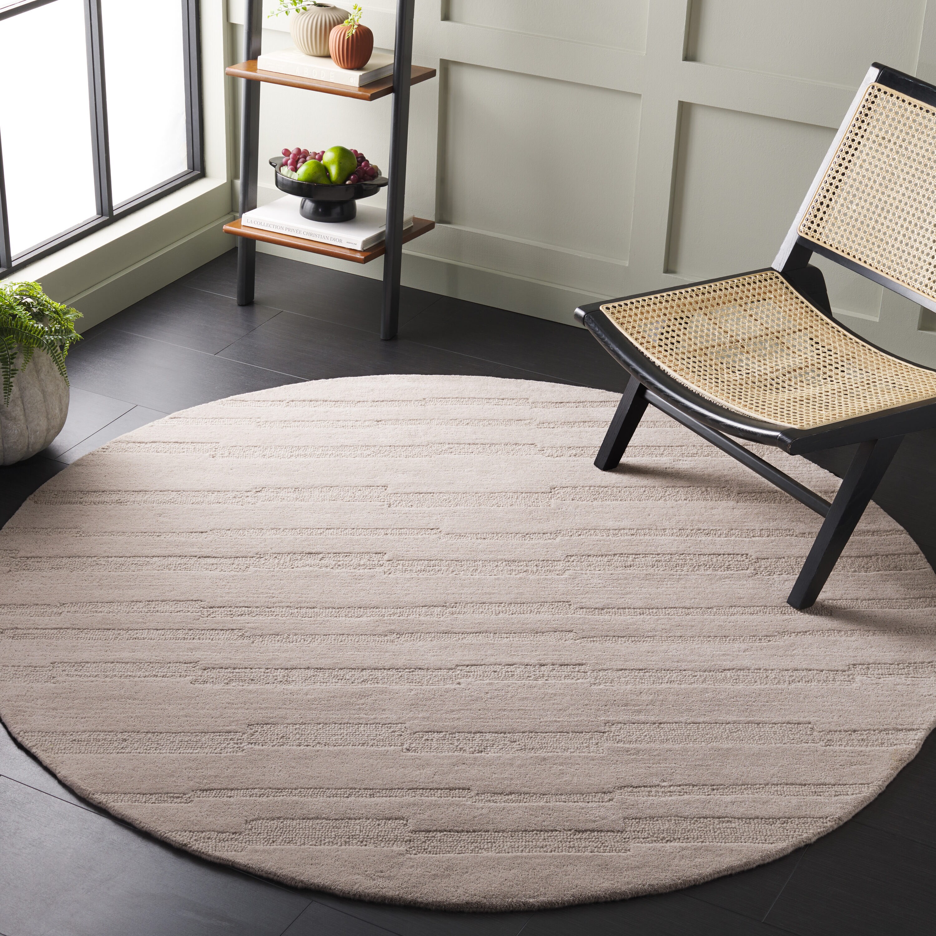  Chatham 301 Beige Contemporary 6Ft x 6Ft Round Rug